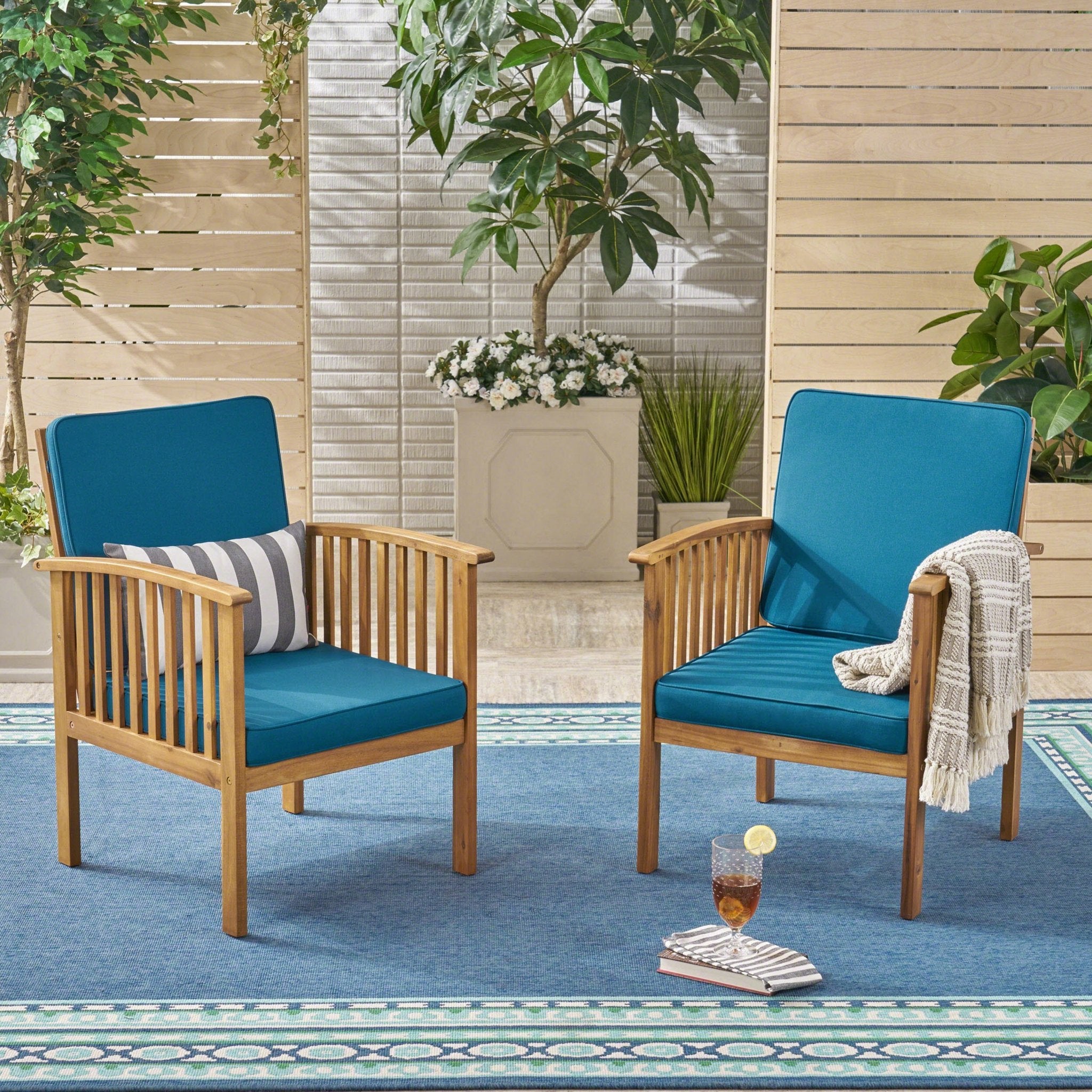 CASA ACACIA CLUB CHAIR MP2（set of 2） - Tuesday Morning - Chairs