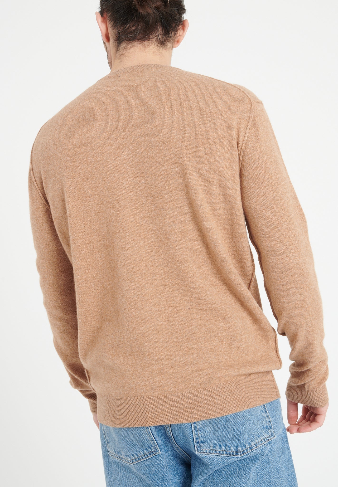 Cashmere round - neck sweater camel - Tuesday Morning - Sweaters & Hoodies