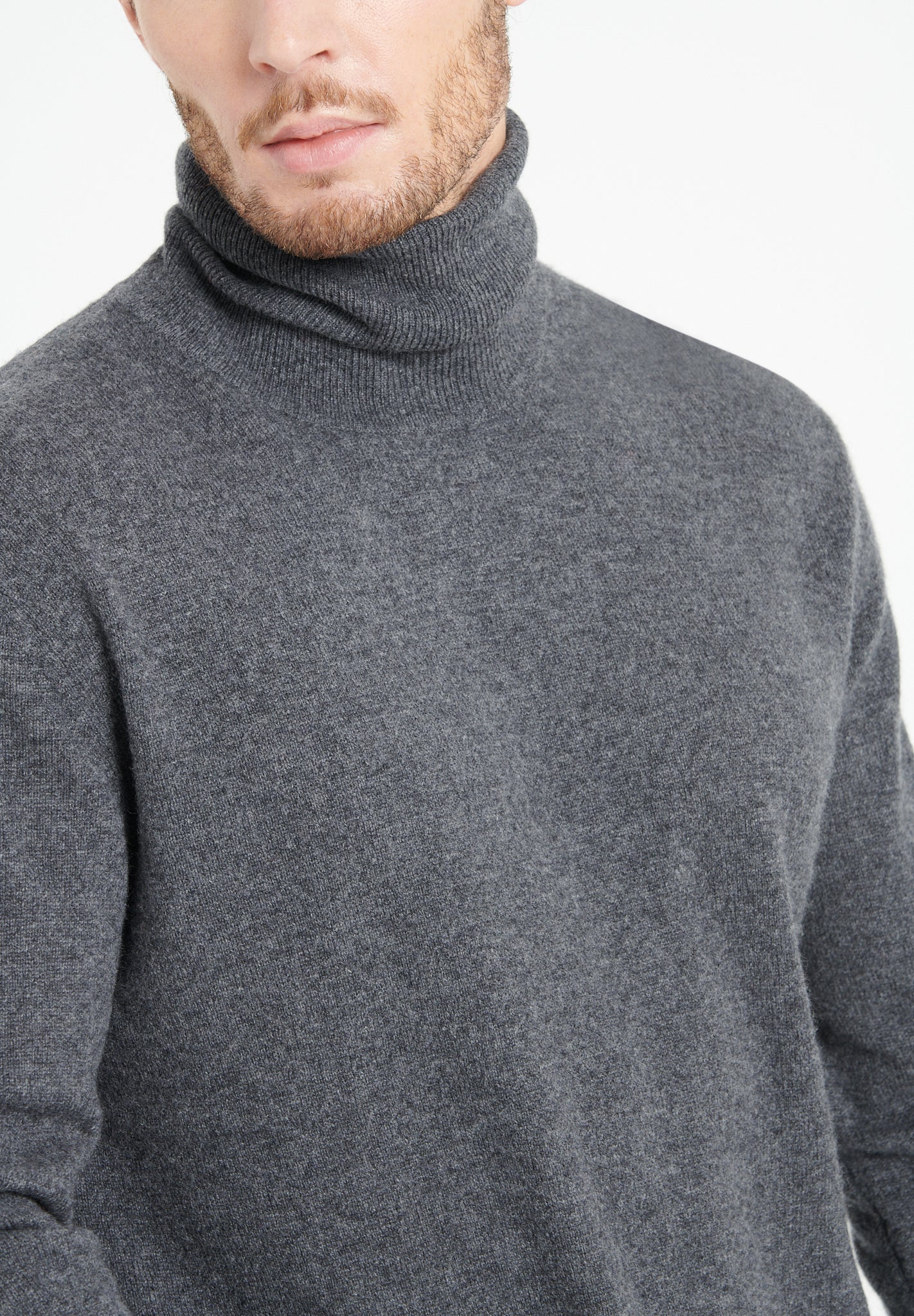 Cashmere turtleneck sweater anthracite grey - Tuesday Morning - Sweaters & Hoodies