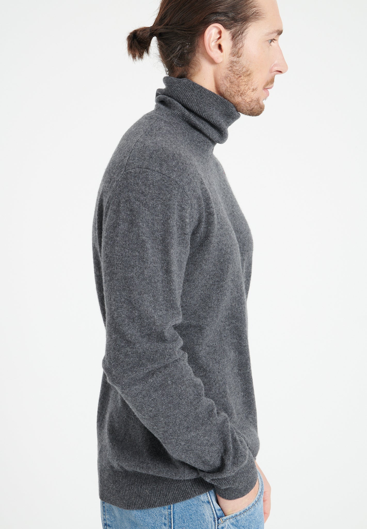 Cashmere turtleneck sweater anthracite grey - Tuesday Morning - Sweaters & Hoodies