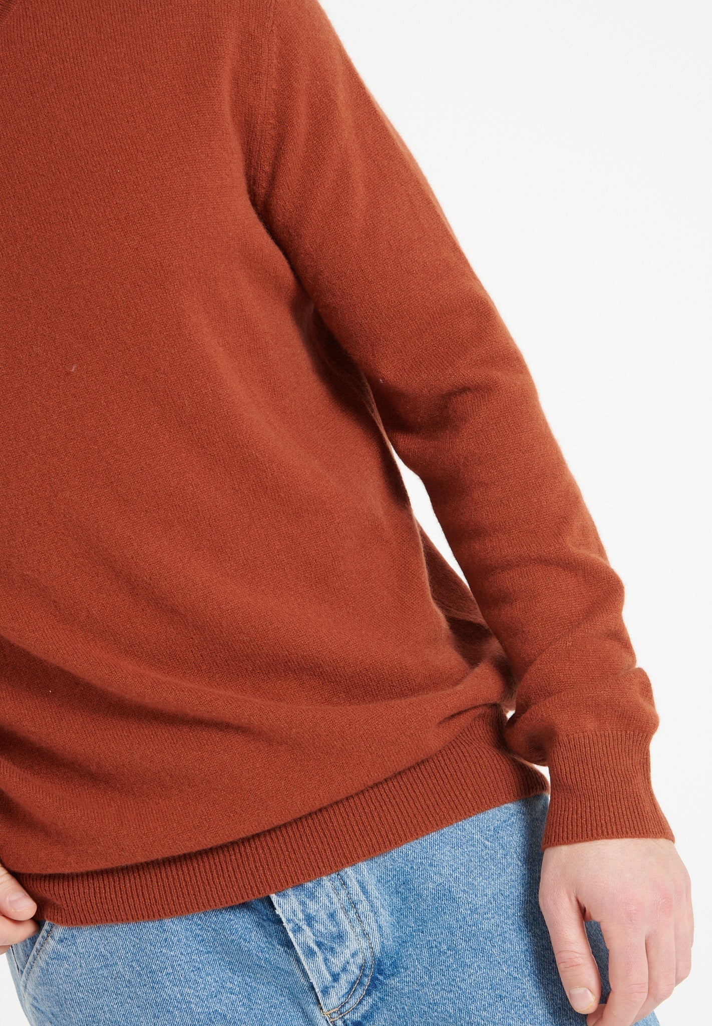 Cashmere turtleneck sweater terracotta - Tuesday Morning - Sweaters & Hoodies