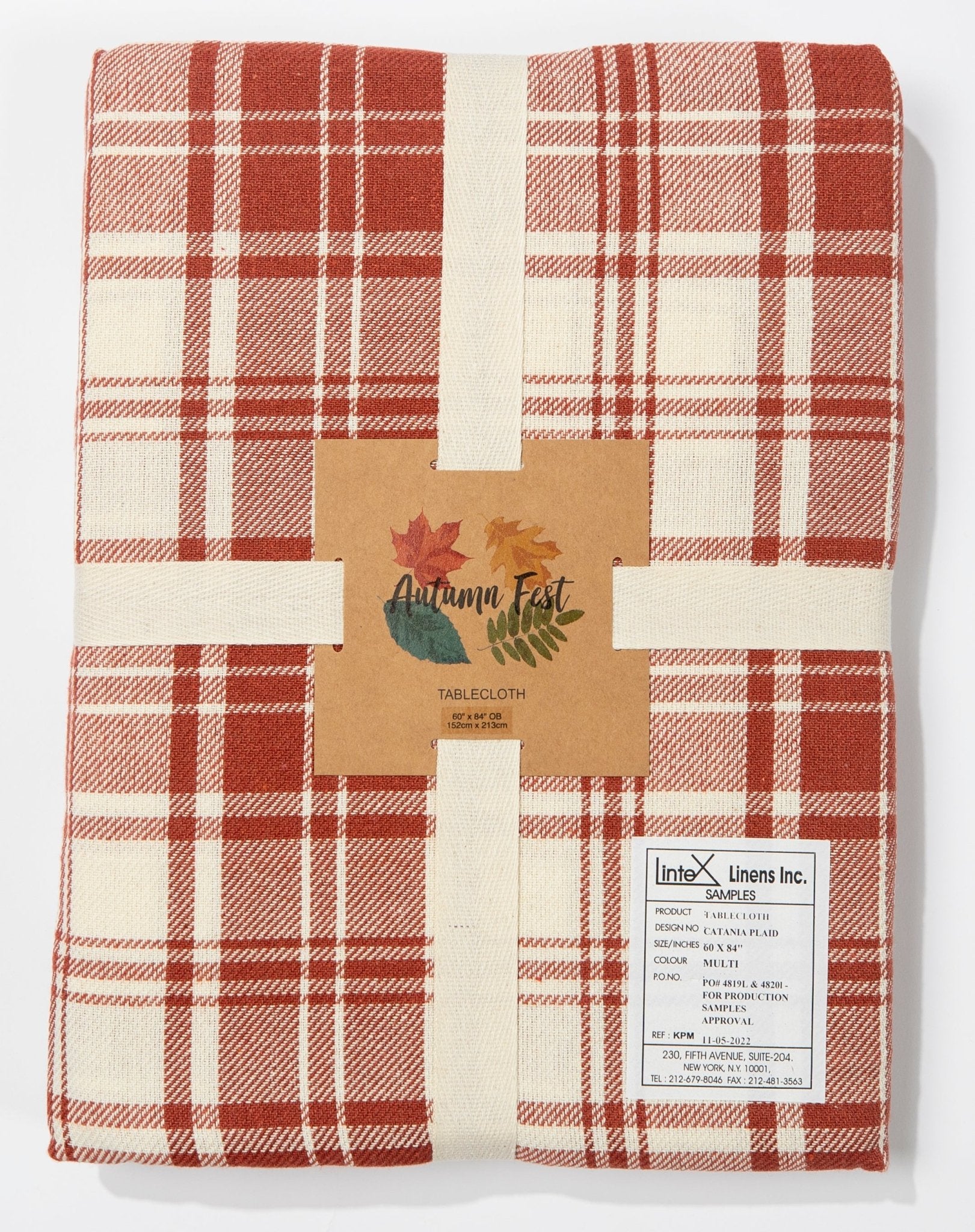 Catania Plaid 100% Cotton Tablecloth - Tuesday Morning - Tablecloths