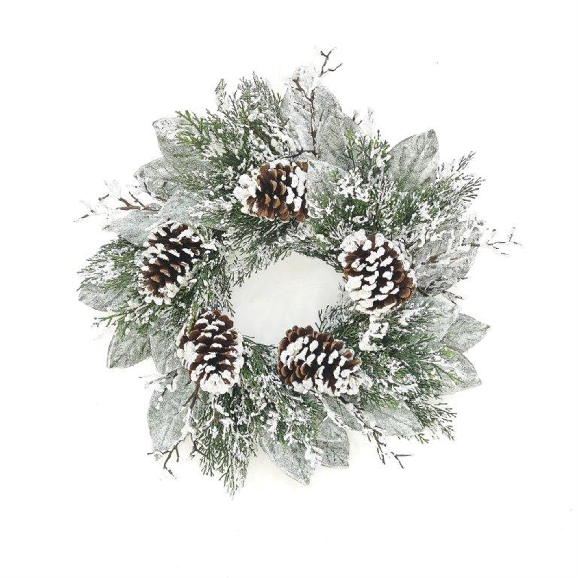 Cedar and Magnolia Leaf Wreath 22