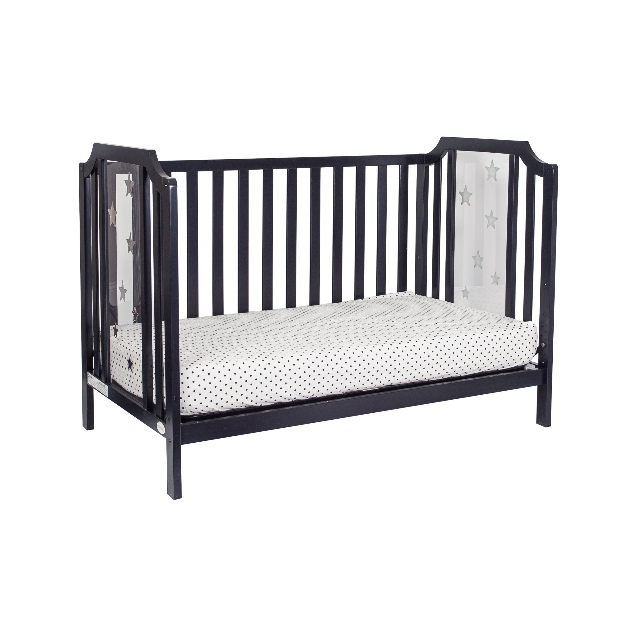 Celeste 3 - in - 1 Convertible Island Crib Black - Tuesday Morning - Cribs & Toddler Beds