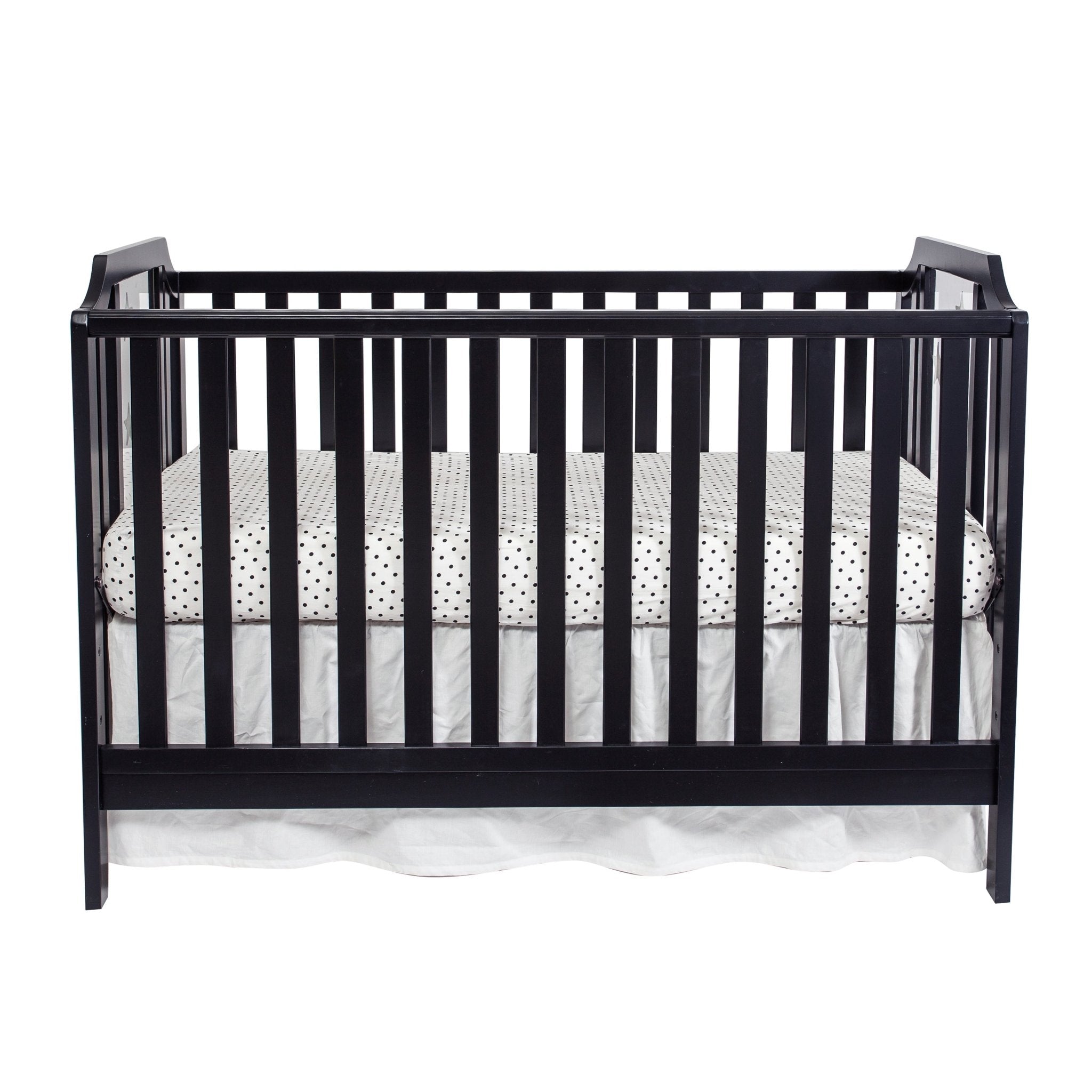 Celeste 3 - in - 1 Convertible Island Crib Black - Tuesday Morning - Cribs & Toddler Beds