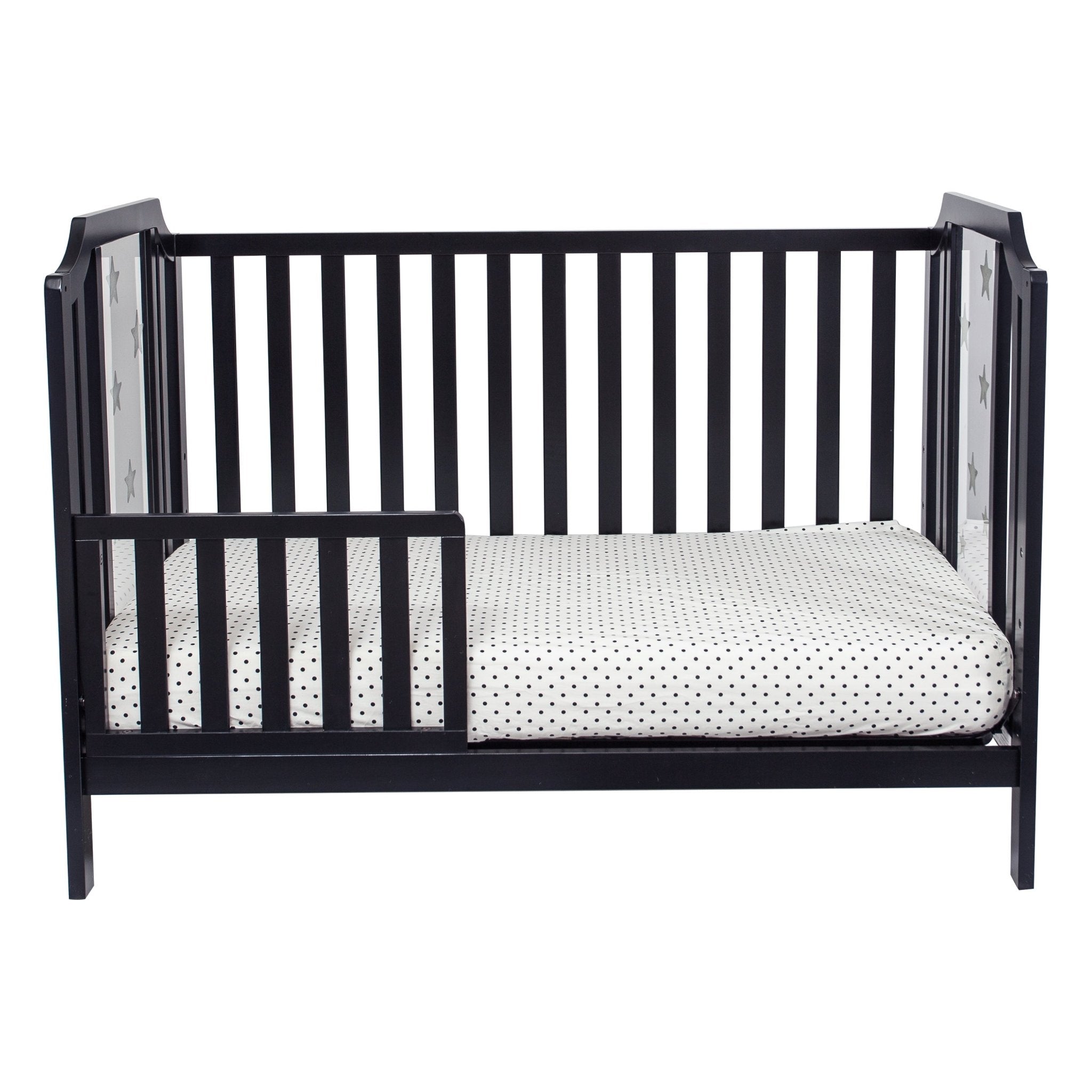 Celeste 3 - in - 1 Convertible Island Crib Black - Tuesday Morning - Cribs & Toddler Beds