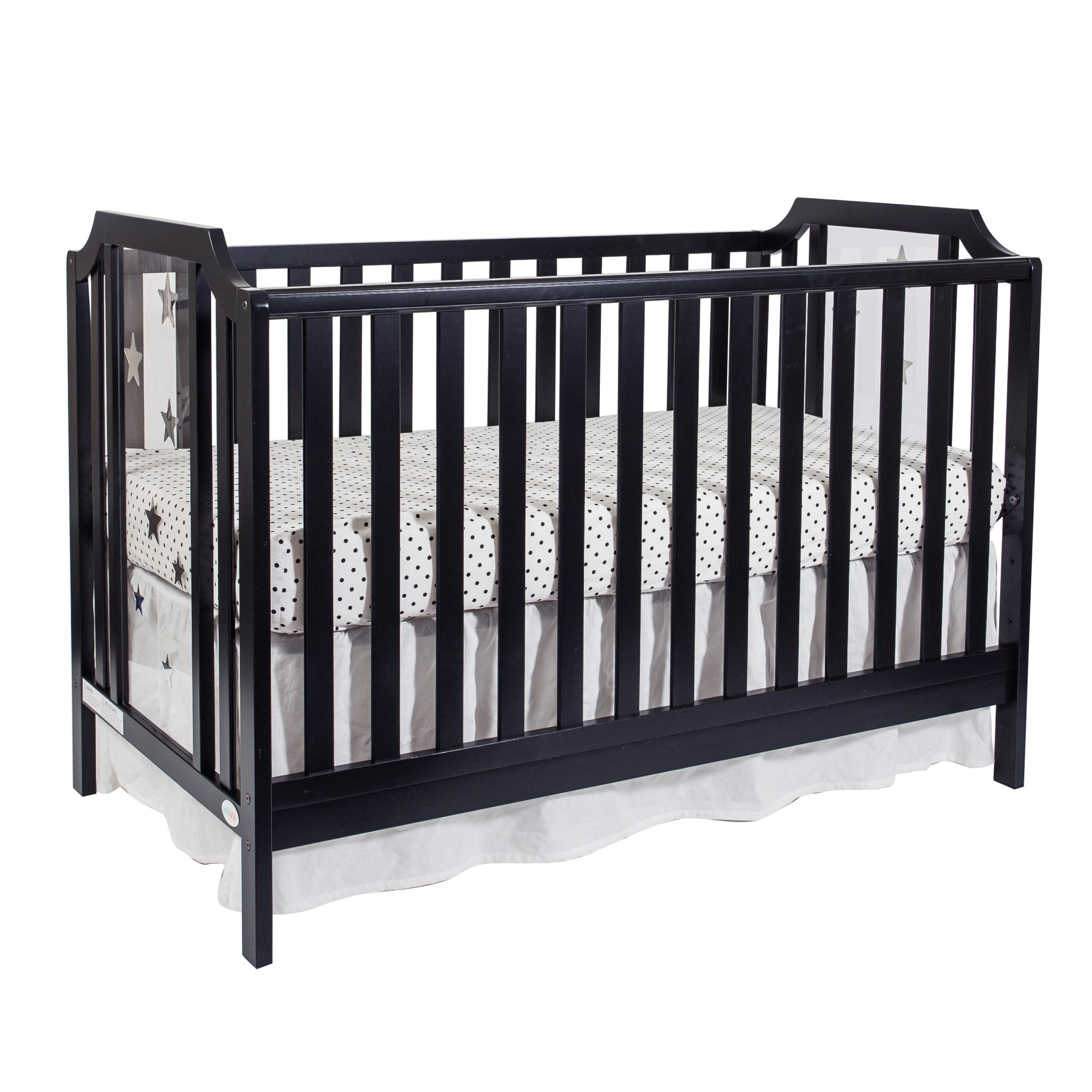 Celeste 3 - in - 1 Convertible Island Crib Black - Tuesday Morning - Cribs & Toddler Beds