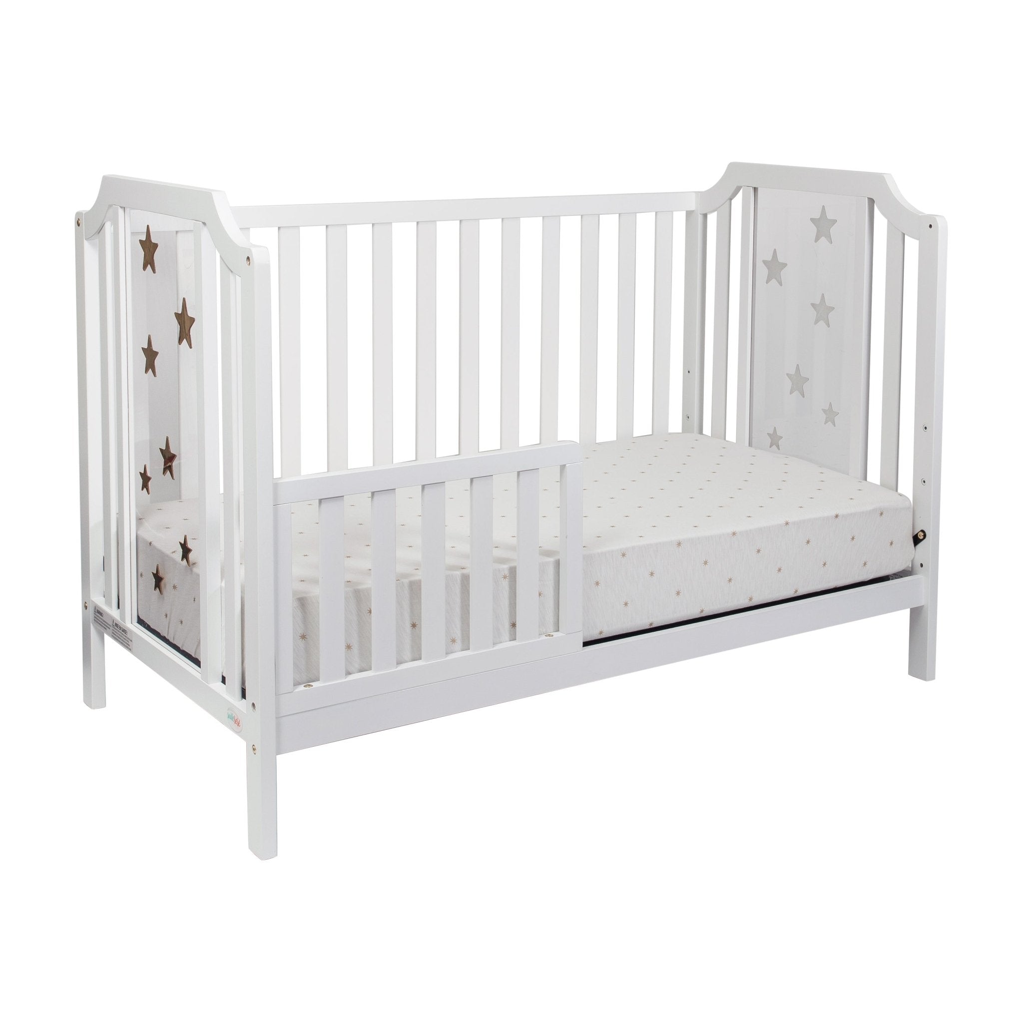 Celeste 3 - in - 1 Convertible Island Crib White - Tuesday Morning - Cribs & Toddler Beds