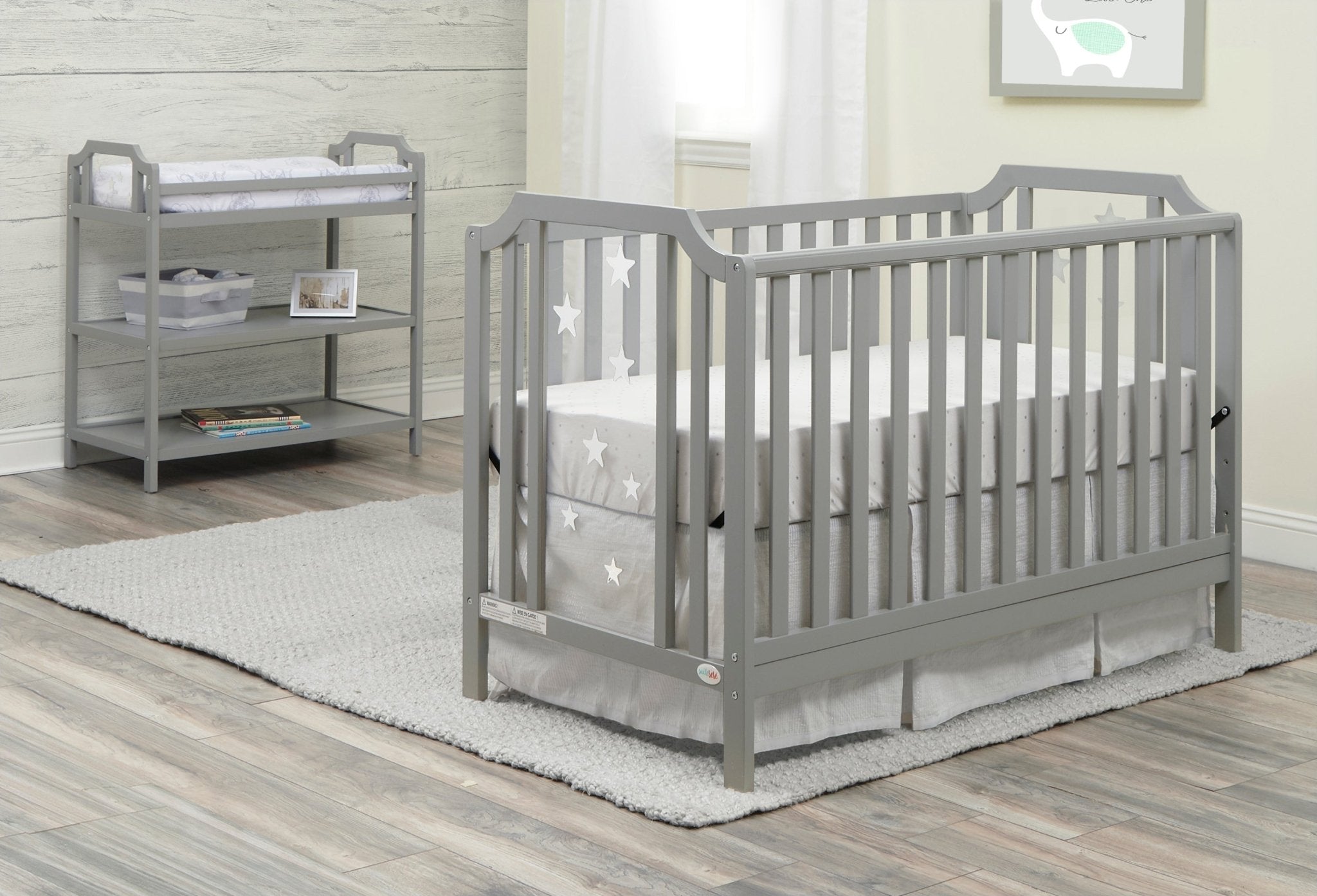 Celeste Changing Table Light Gray - Tuesday Morning - Changing Tables