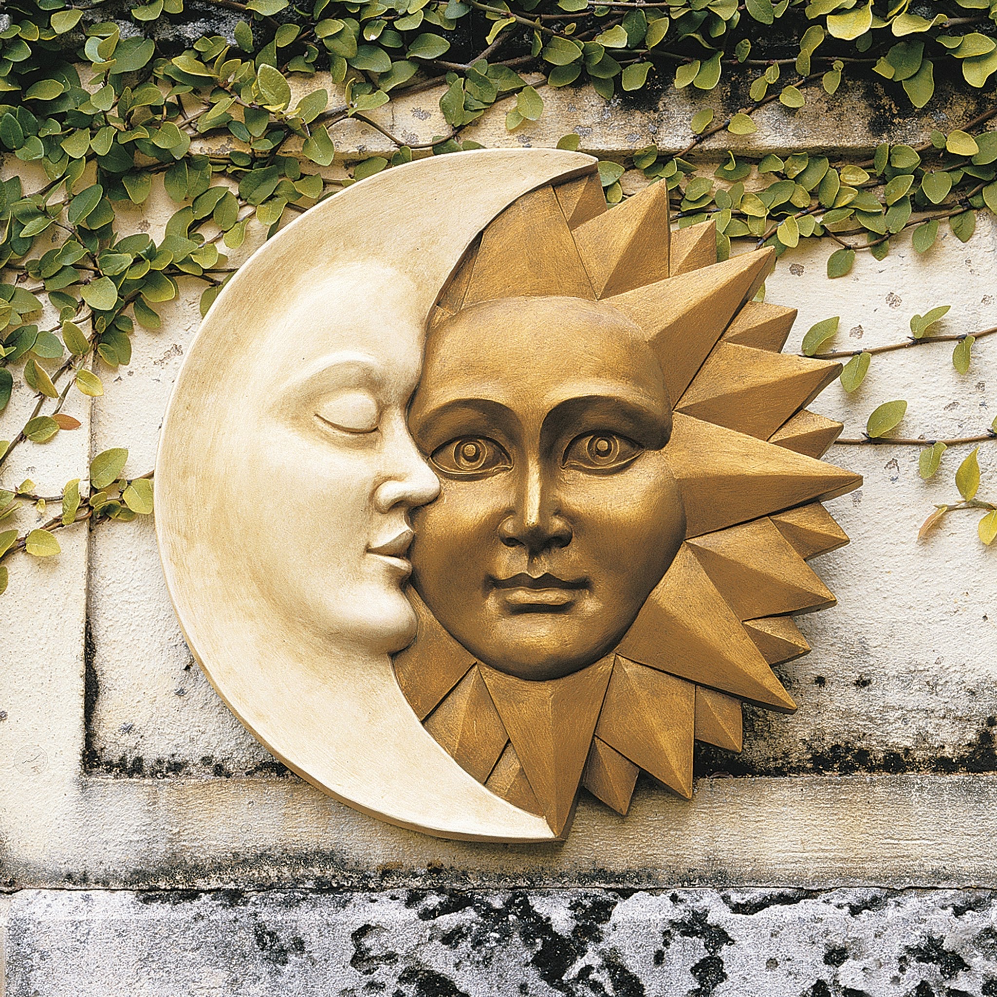 Celestial Harmony: Greenman Wall Sculpture - Tuesday Morning - Wall Art