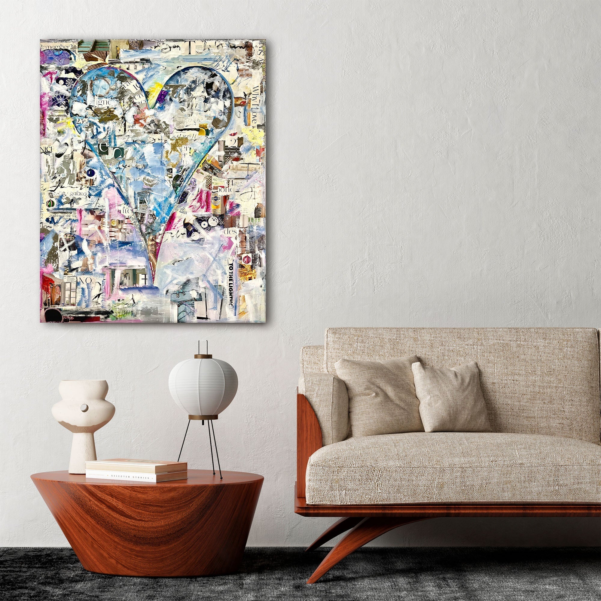 Celine' Abstract Heart Wall Art - Tuesday Morning - Wall Art