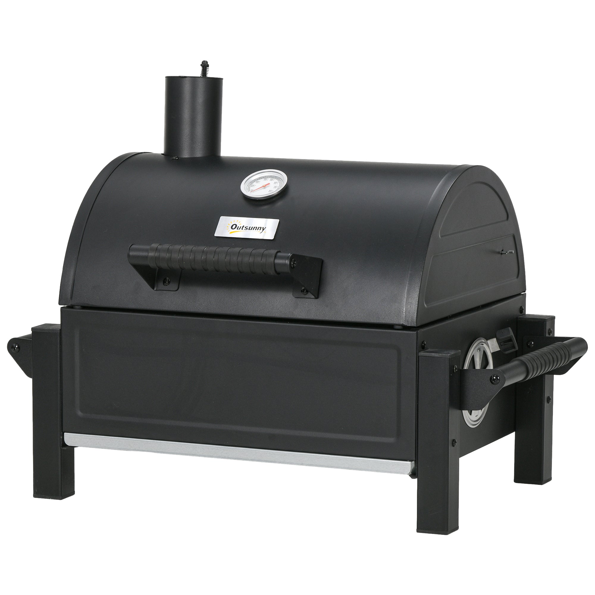 Charcoal BBQ Grill with 235 sq.in. Cooking Area, Black - Tuesday Morning - Fire Pits