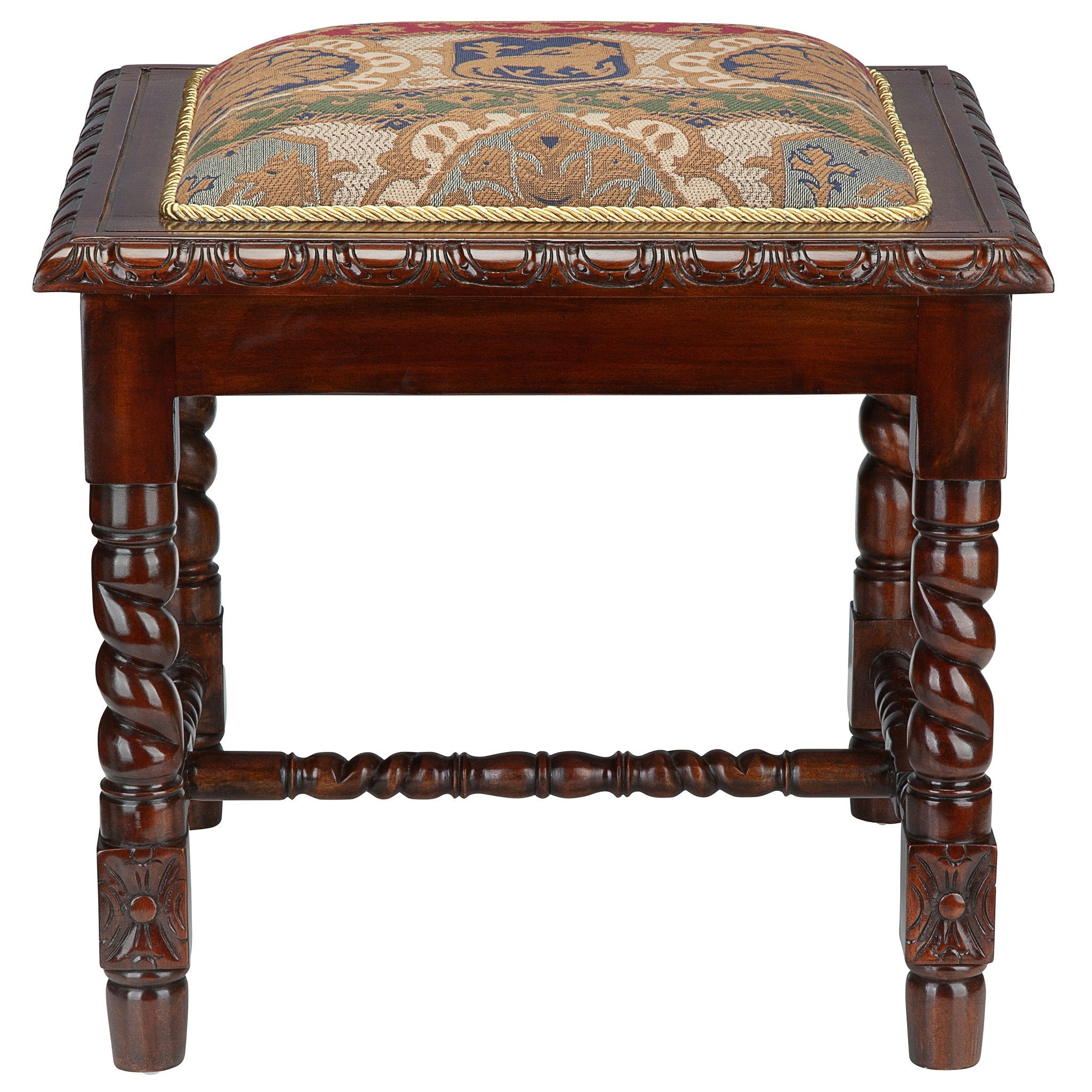 Charles II Gothic Stool - Tuesday Morning - Table & Bar Stools