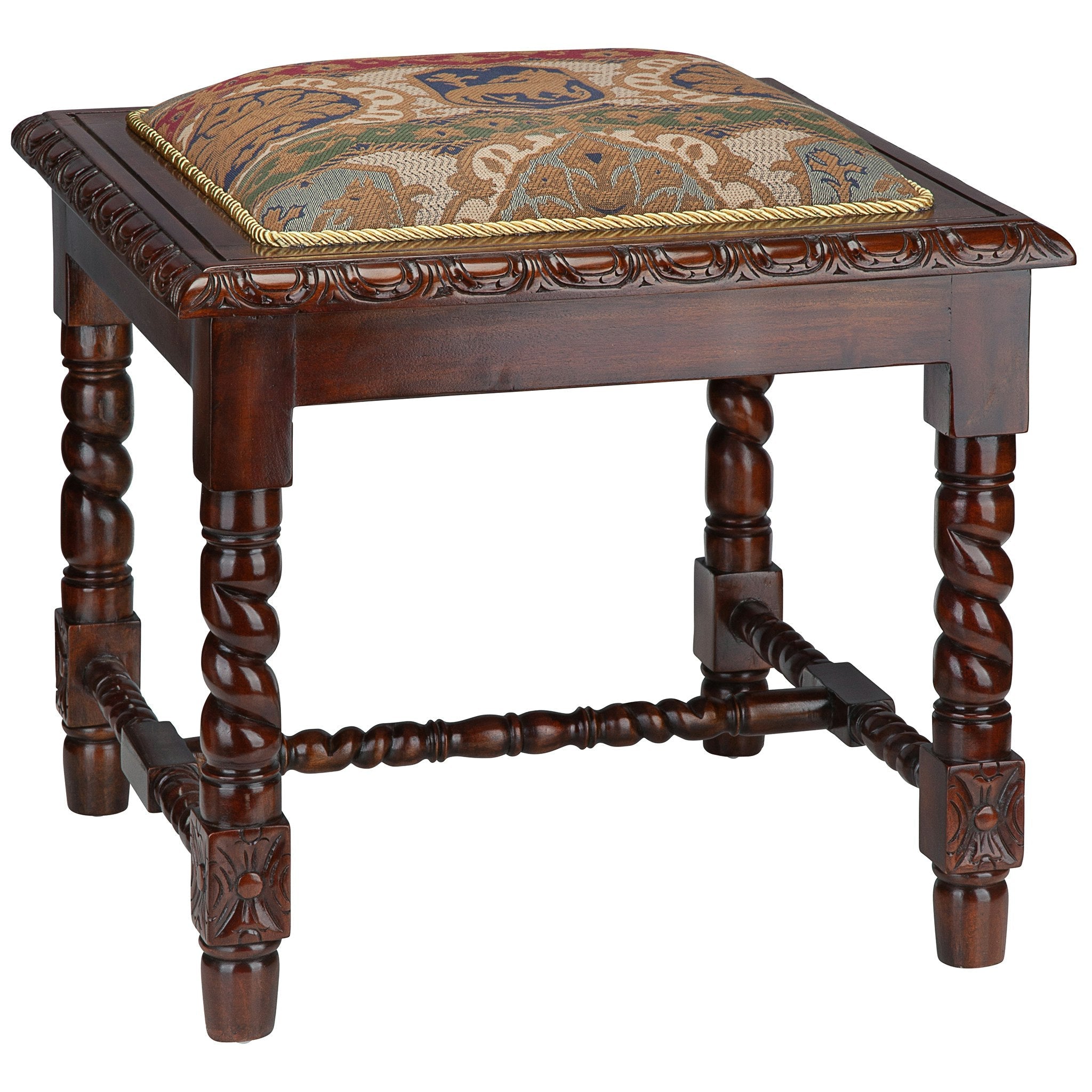 Charles II Gothic Stool - Tuesday Morning - Table & Bar Stools