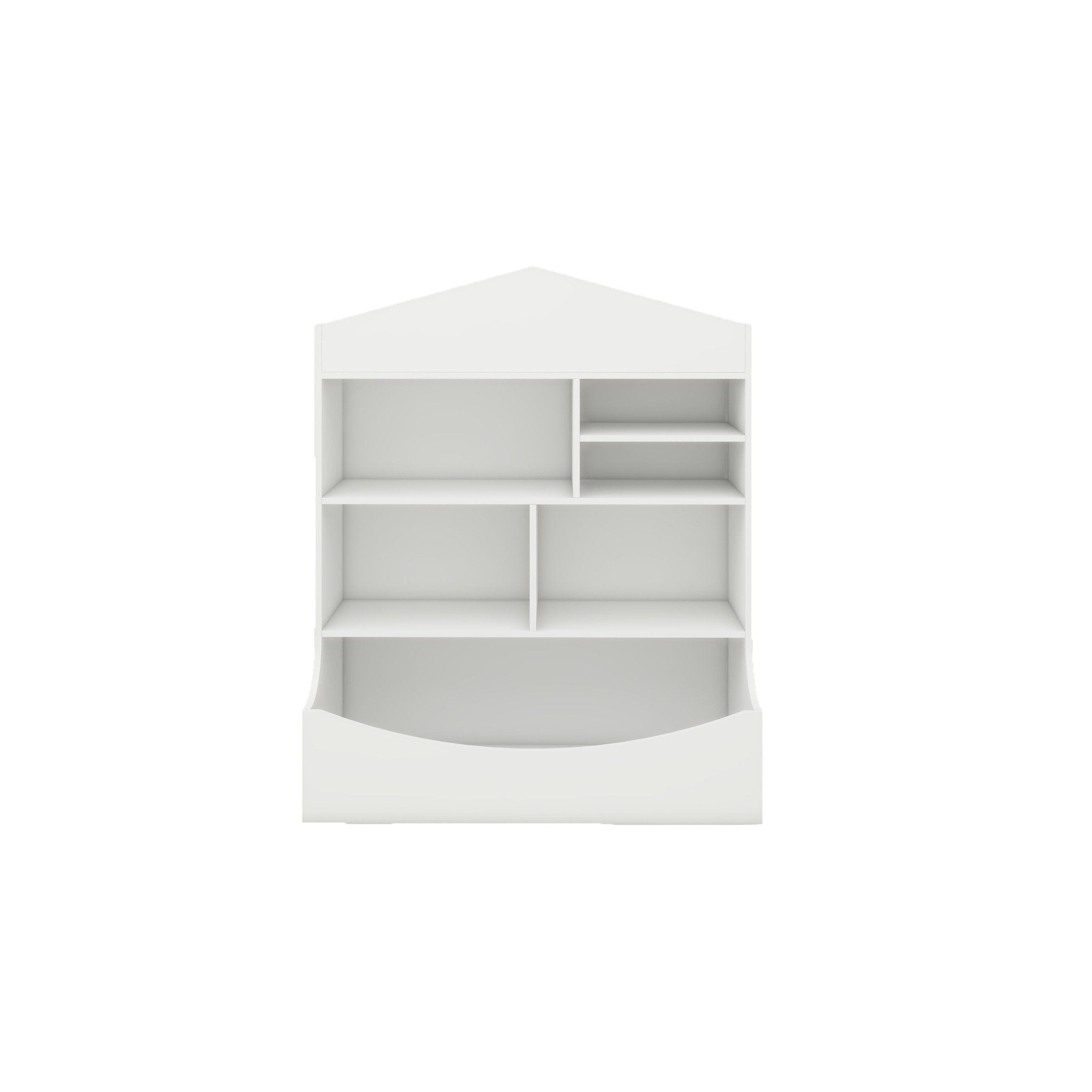 Children's Multi - Functional 7 Shelf Bookcase, Storage Display, Rack, Organizer, White,14.37