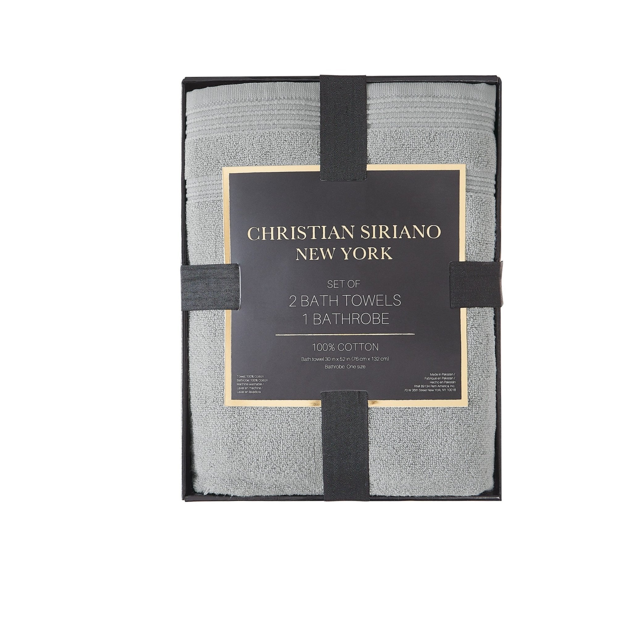 Christian Siriano NY™ Towel and Robe Set - 2 Color Options - Tuesday Morning - Bath Towel Sets