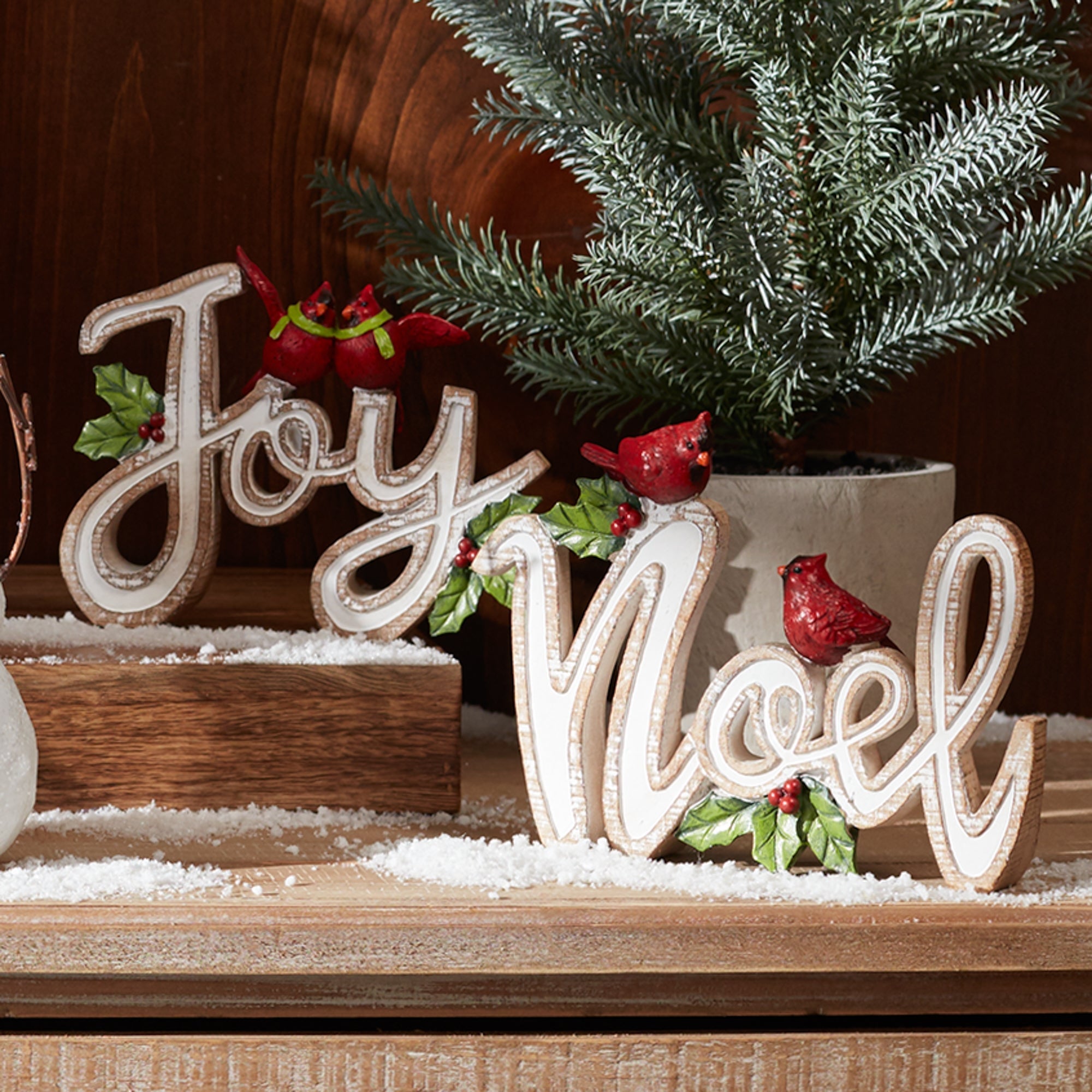 Christmas Sentiment Sign (Set of 2) - Tuesday Morning - Decorative Objects