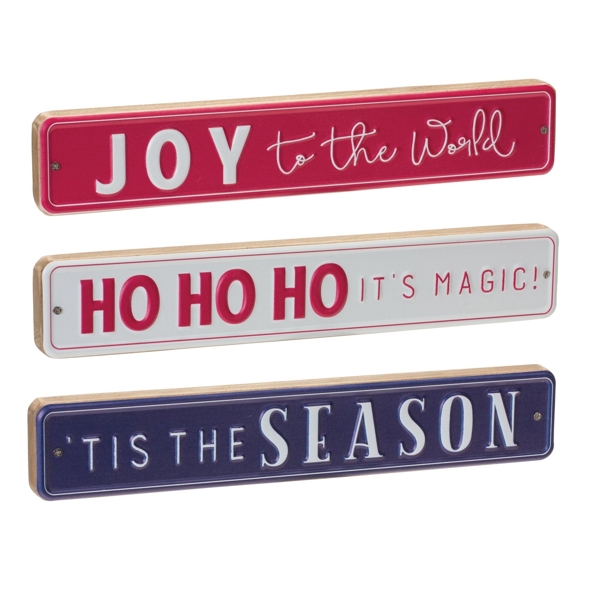 Christmas Sentiment Sign (Set of 6) - Tuesday Morning - Decorative Objects