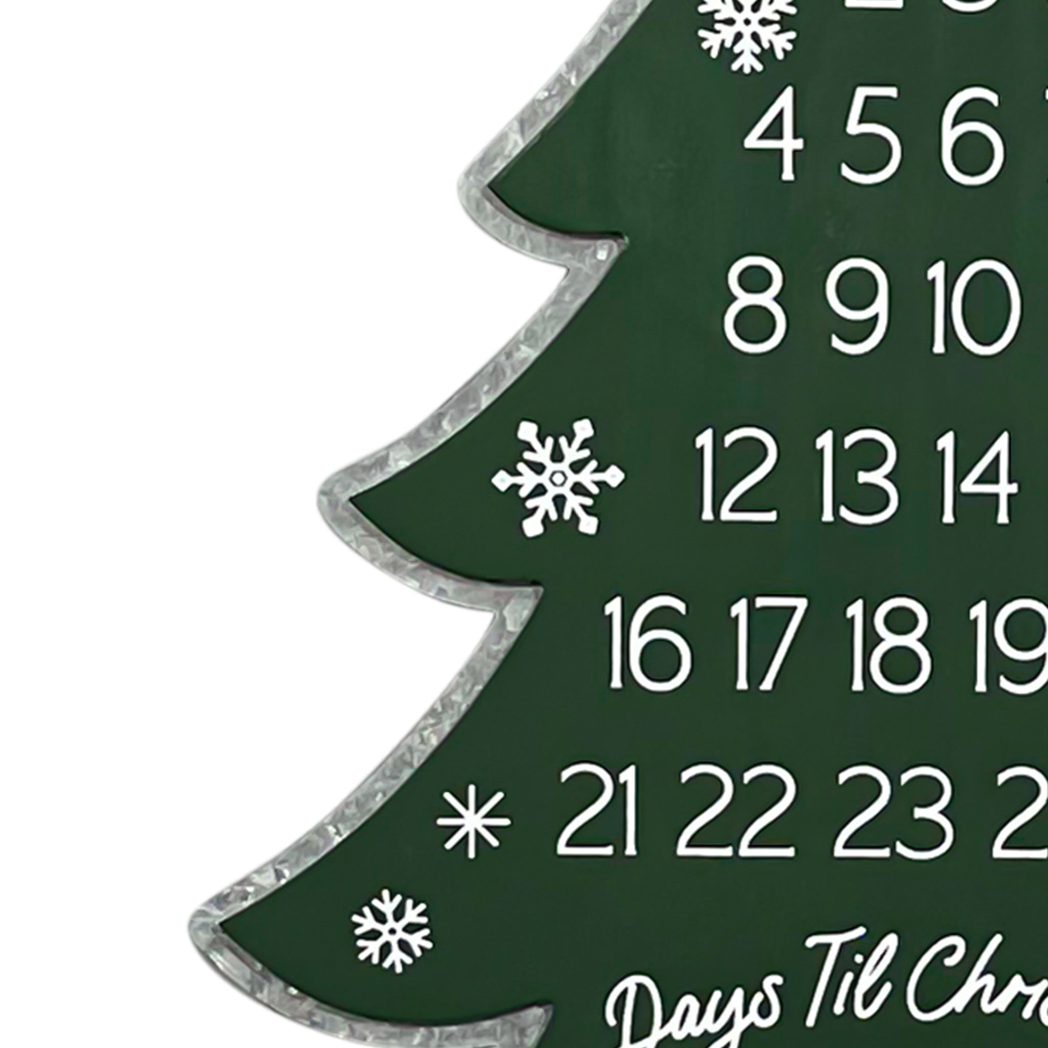 Christmas Tree Countdown Wood and Metal Advent Calender - Tuesday Morning - Decorative Accessories