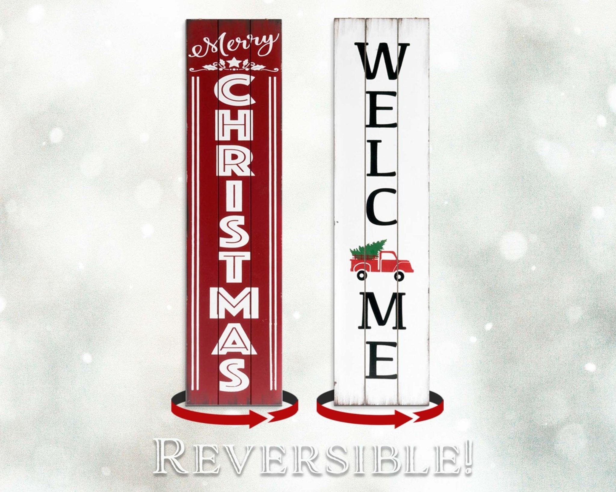 Christmas Welcome Sign for Front Door - Tuesday Morning - Wall Signs