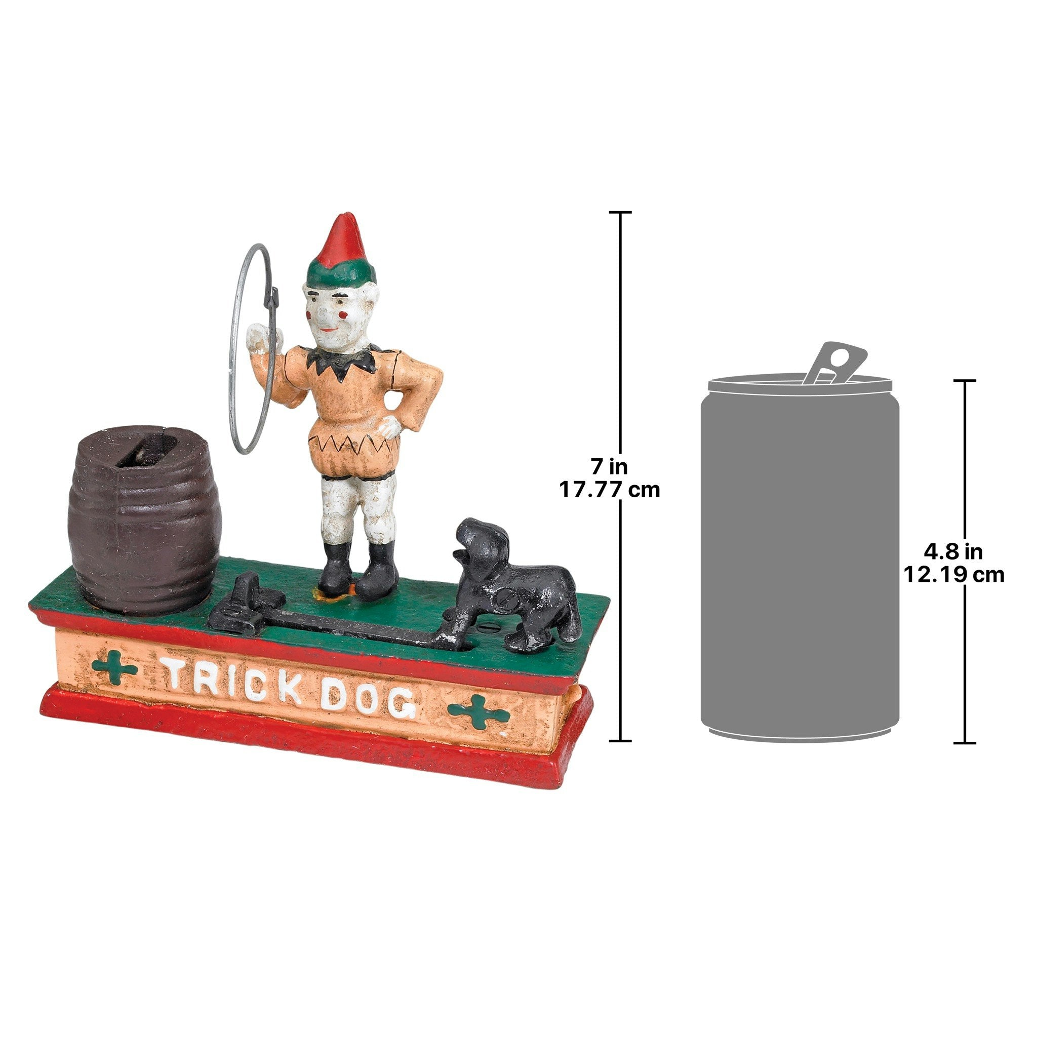 Circus Clown and Trick Dog Authentic Foundry Iron Mechanical Bank - Tuesday Morning - Decorative Objects