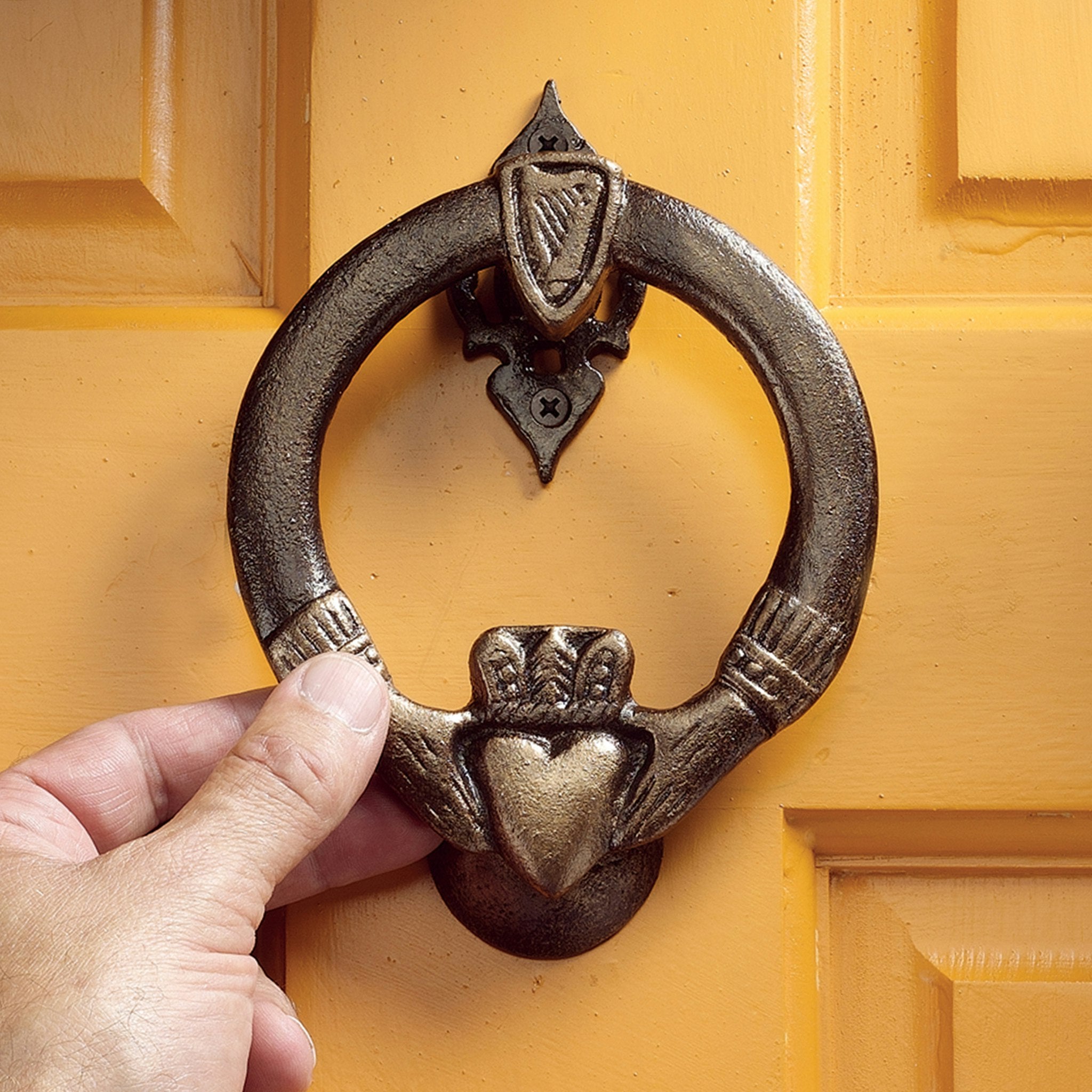 Claddagh Authentic Foundry Iron Door Knocker - Tuesday Morning - Decorative Objects