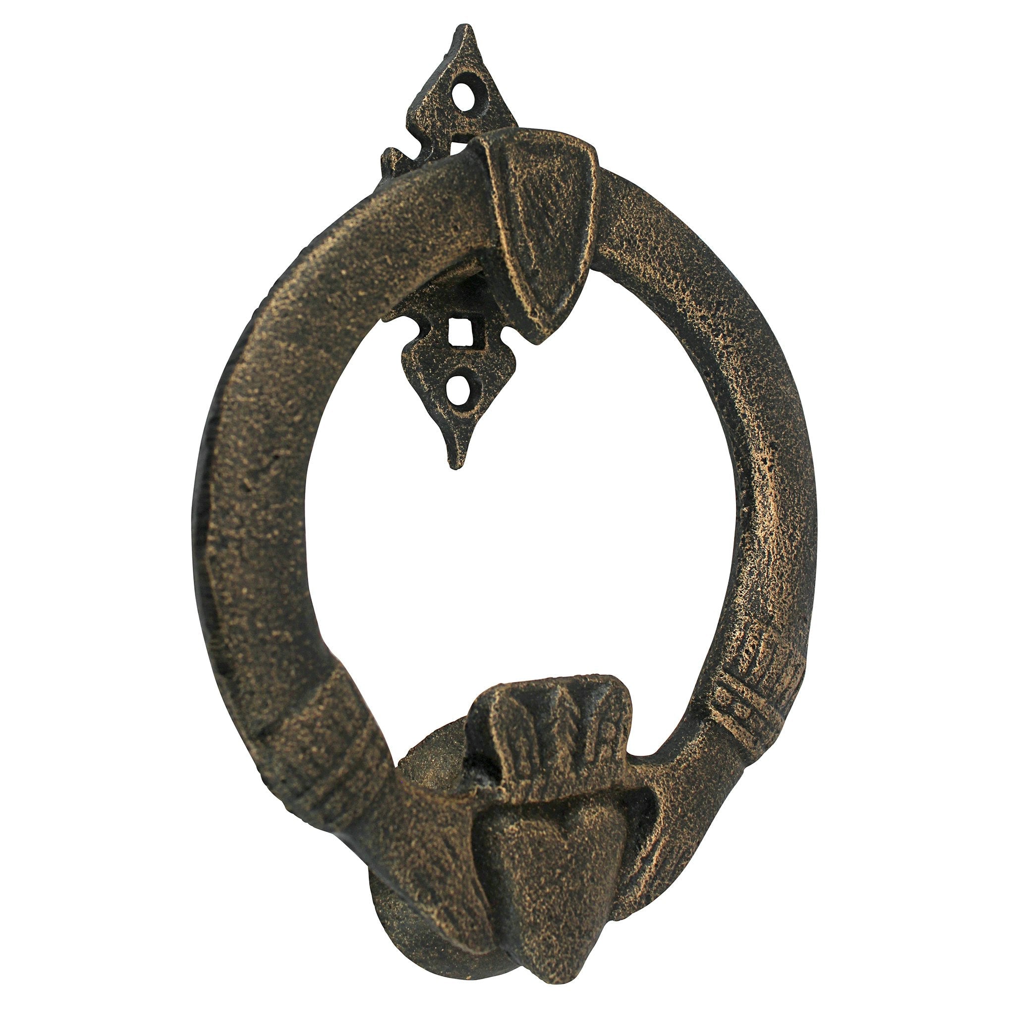 Claddagh Authentic Foundry Iron Door Knocker - Tuesday Morning - Decorative Objects