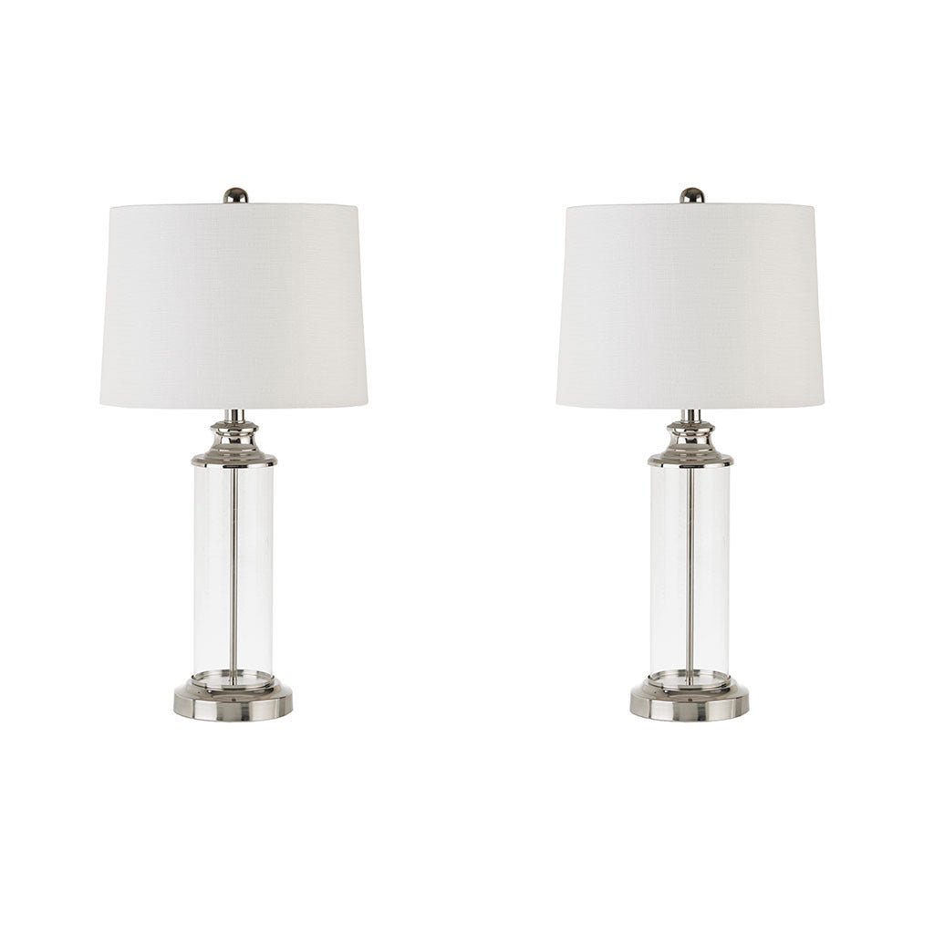 Clarity Glass Cylinder Table Lamp Set of 2 - Tuesday Morning - Table & Desk Lamps