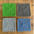 Square Crochet Coasters Set of 4