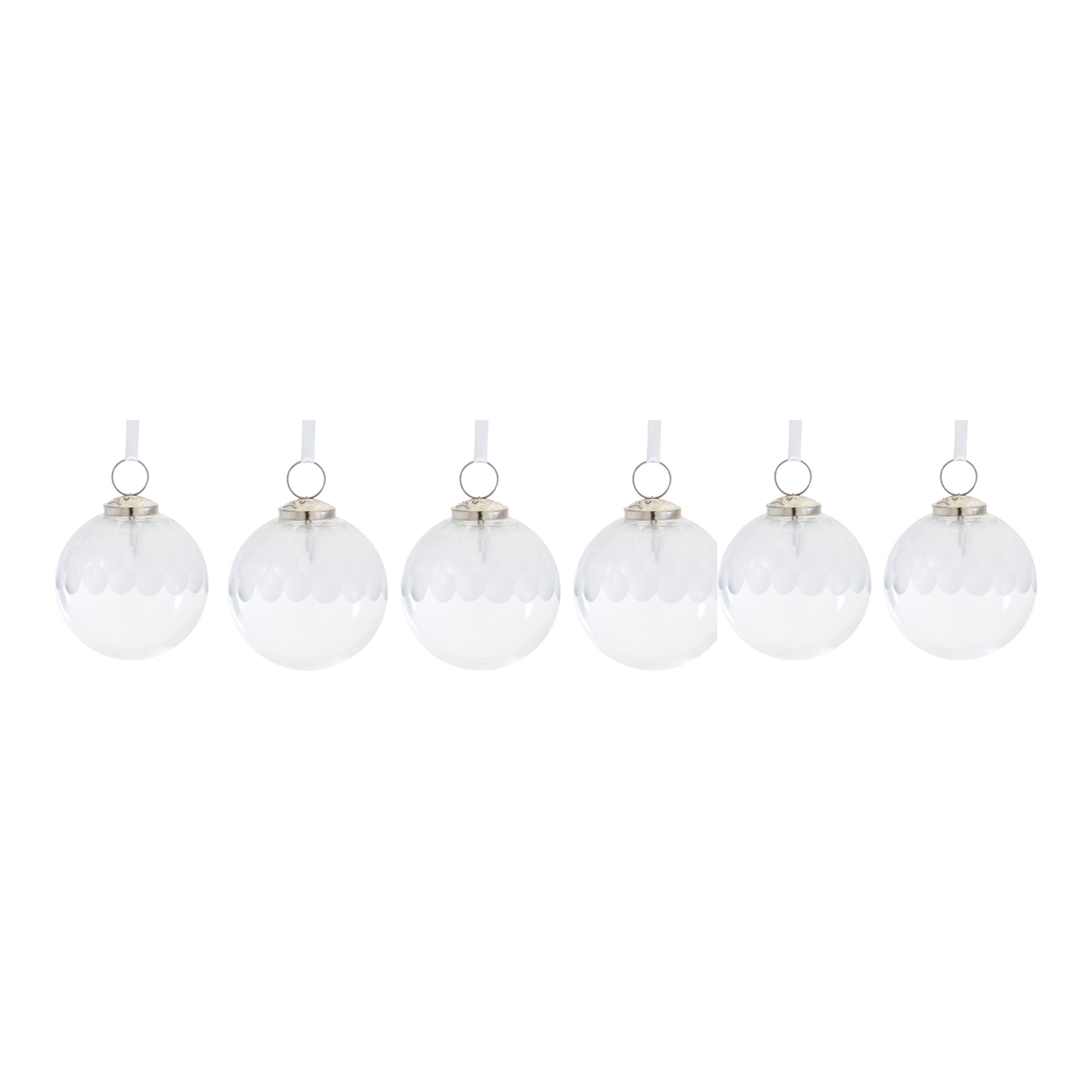 Clear Glass Ball Ornament (Set of 6) - Tuesday Morning - Decorative Objects