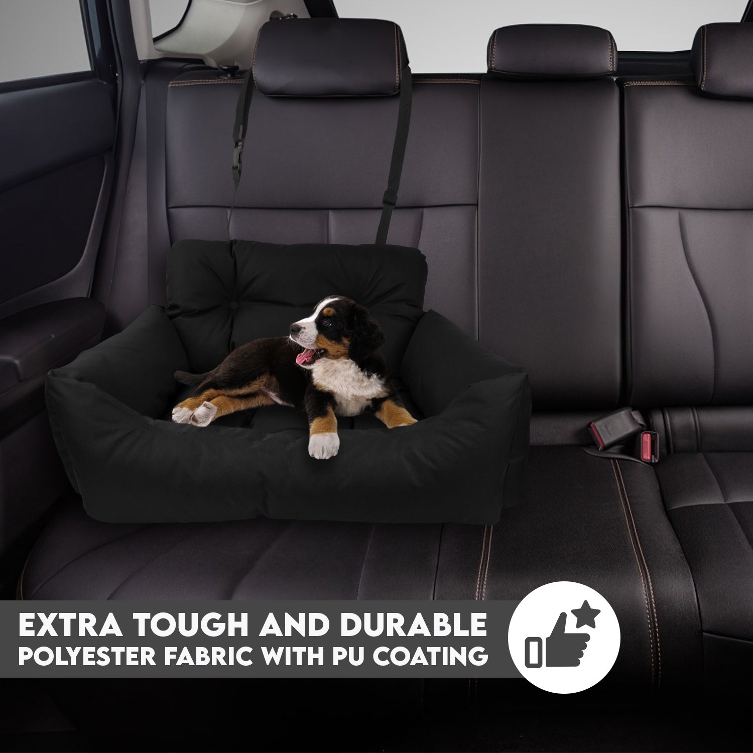 Co - Pilot Dog Beds for Cars - Booster Safety Car Seats for Small Dogs - Travel Pet Bed, Seat Belt Compatible - Tuesday Morning - Pet Supplies