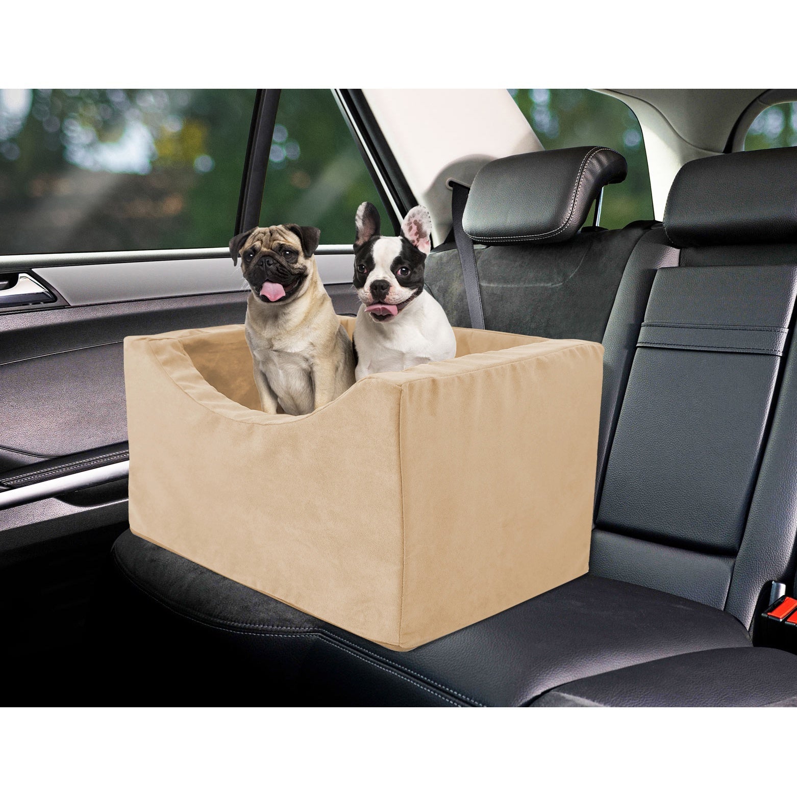 Co - Pilot Dog Car Seat - Washable Booster Seats for Small Dogs - Pet Car Seats Travel Bed for Truck & SUV - Tuesday Morning - Pet Supplies