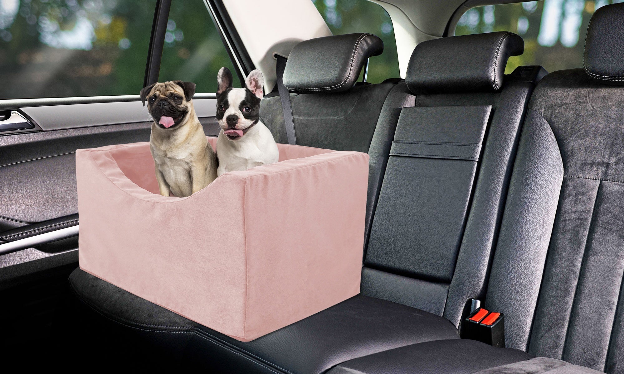 Co - Pilot Dog Car Seat - Washable Booster Seats for Small Dogs - Pet Car Seats Travel Bed for Truck & SUV - Tuesday Morning - Pet Supplies