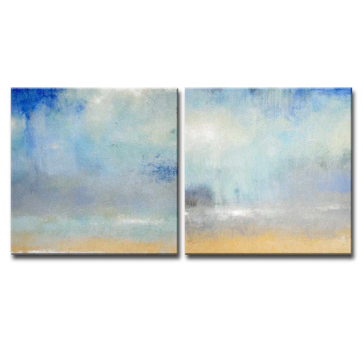 Coastal Downpour B' Wrapped Canvas Wall Art - Tuesday Morning - Wall Art