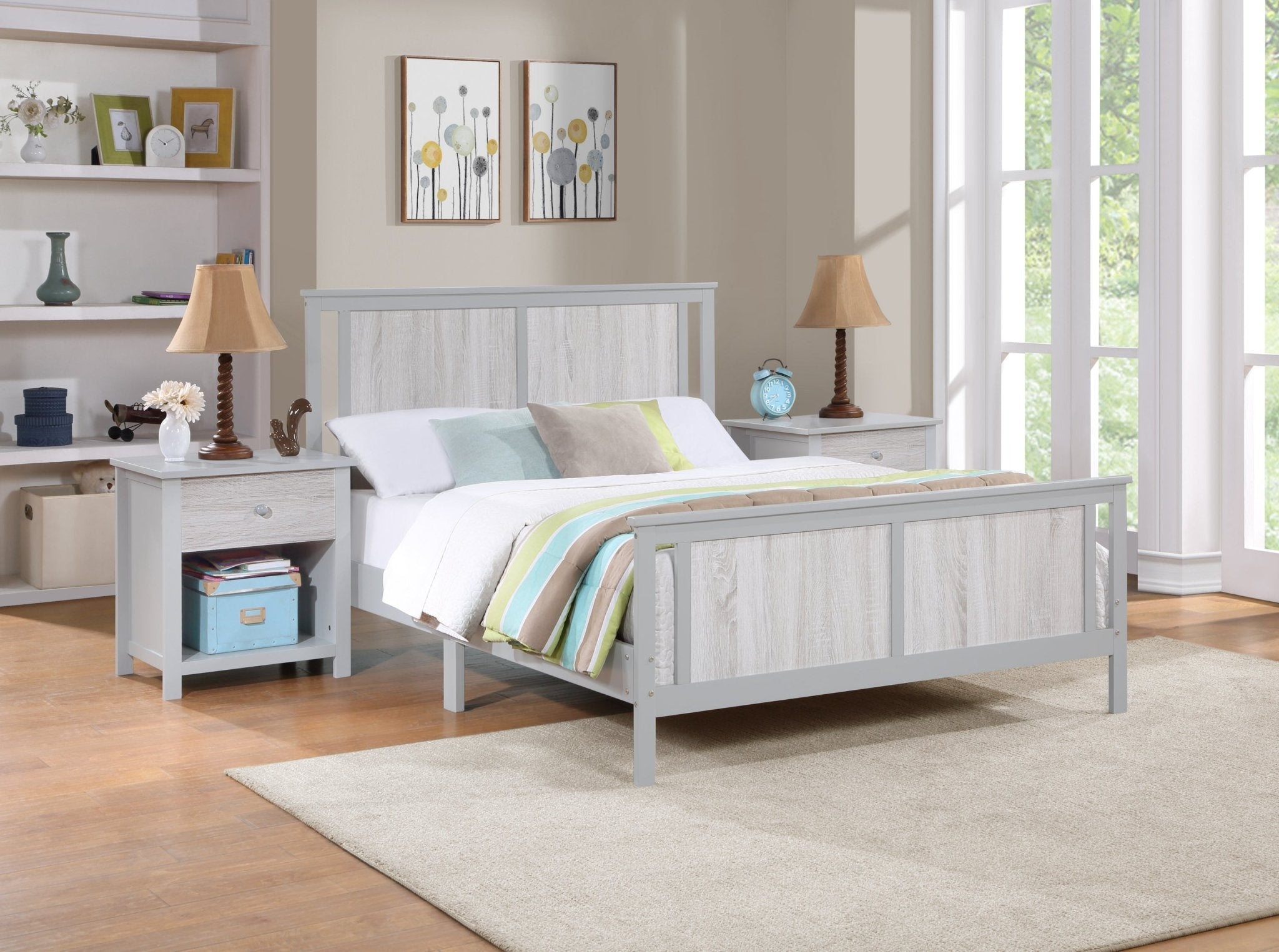 Connelly Reversible Panel Full Bed Gray/Rockport Gray - Tuesday Morning - Kids Beds