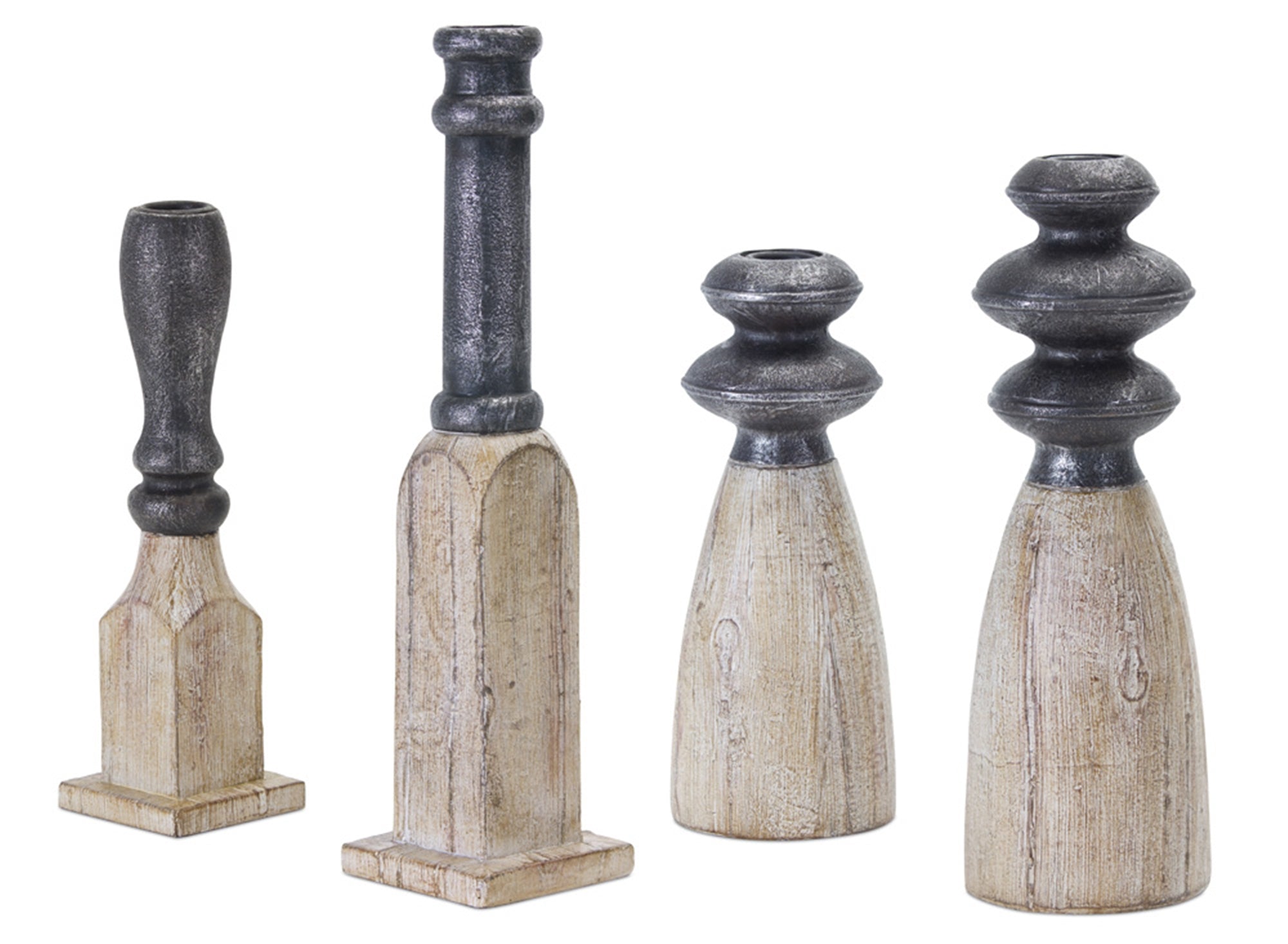 Contemporary Assorted Candle Holder Sticks (Set of 4) - Tuesday Morning - Candle Holders