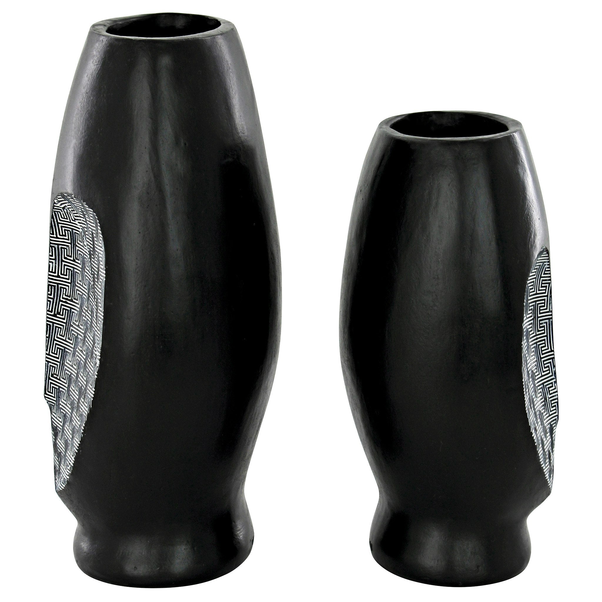 Contemporary Cubist African Mask Sculptural Vase Set - Tuesday Morning - Vases