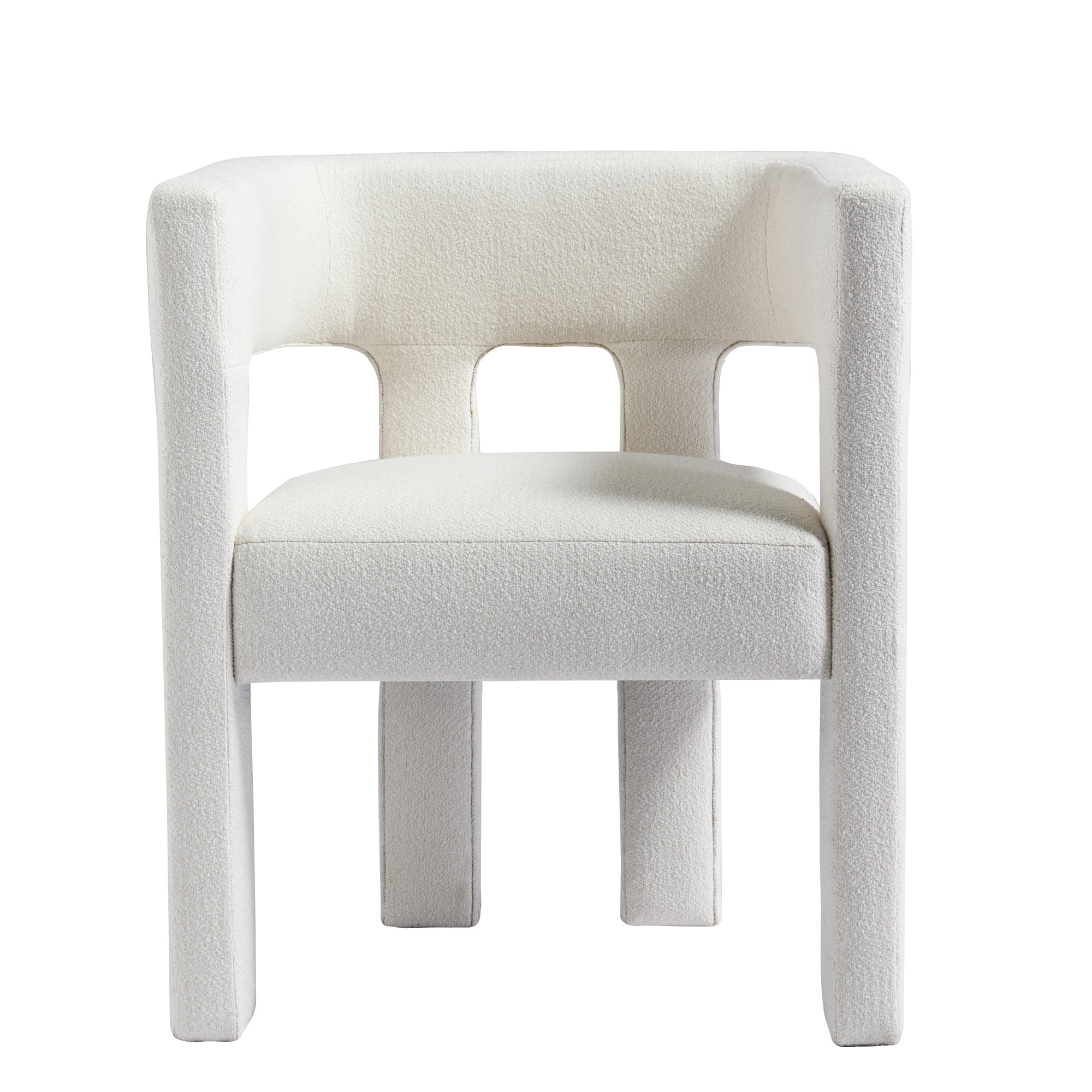 Contemporary Designed Fabric Upholstered Accent Chair - Beige - Tuesday Morning - Chairs