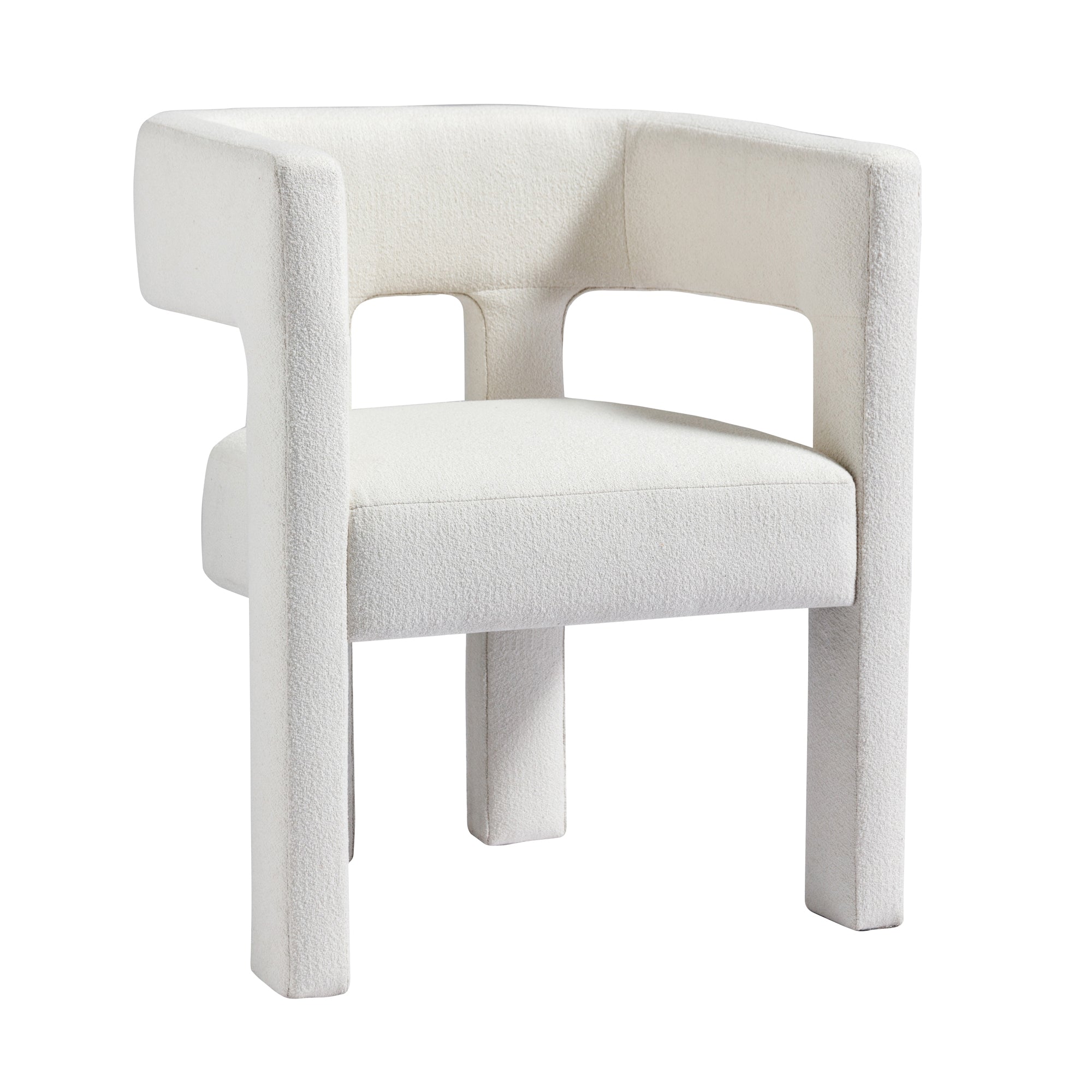 Contemporary Designed Fabric Upholstered Accent Chair - Beige - Tuesday Morning - Chairs