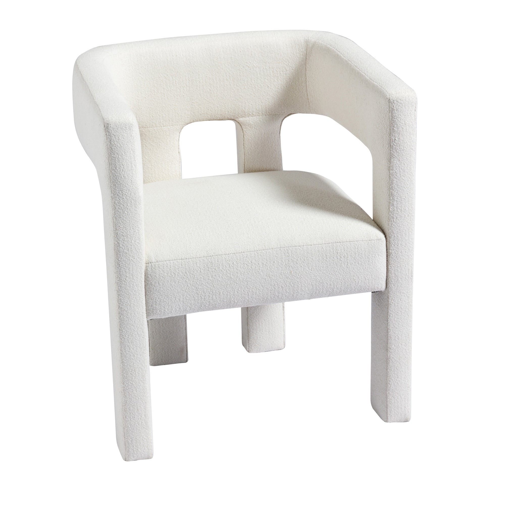 Contemporary Designed Fabric Upholstered Accent Chair - Beige - Tuesday Morning - Chairs