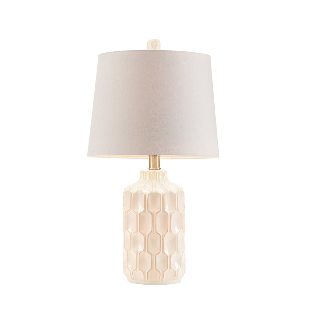 Contour Ceramic Table Lamp - Tuesday Morning - Table & Desk Lamps