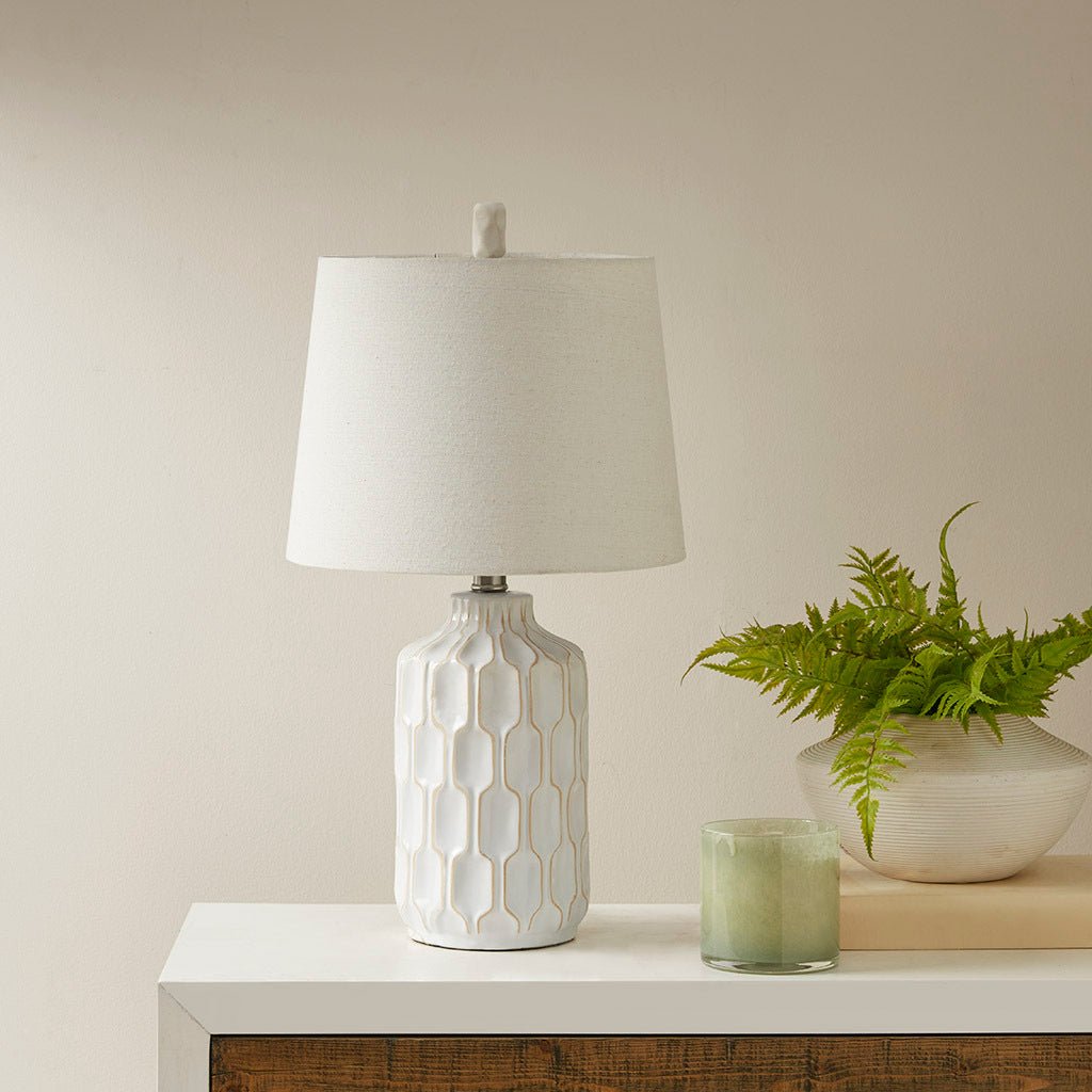 Contour Ceramic Table Lamp - Tuesday Morning - Table & Desk Lamps