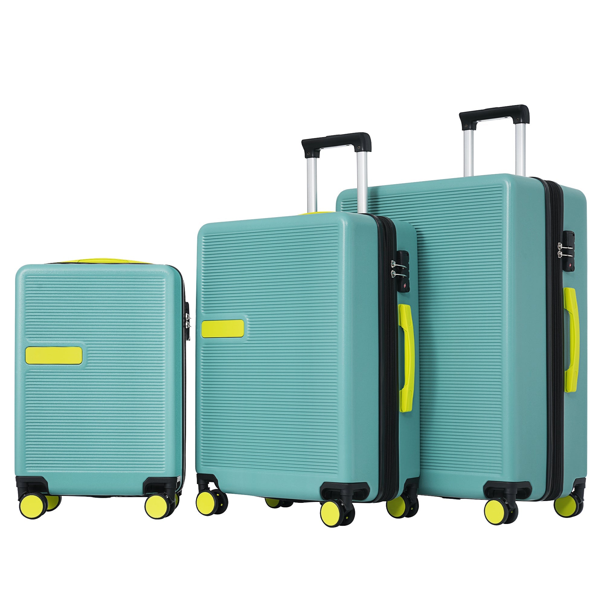 Contrast Color 3 Piece Luggage Set Hardside Spinner Suitcase with TSA Lock 20