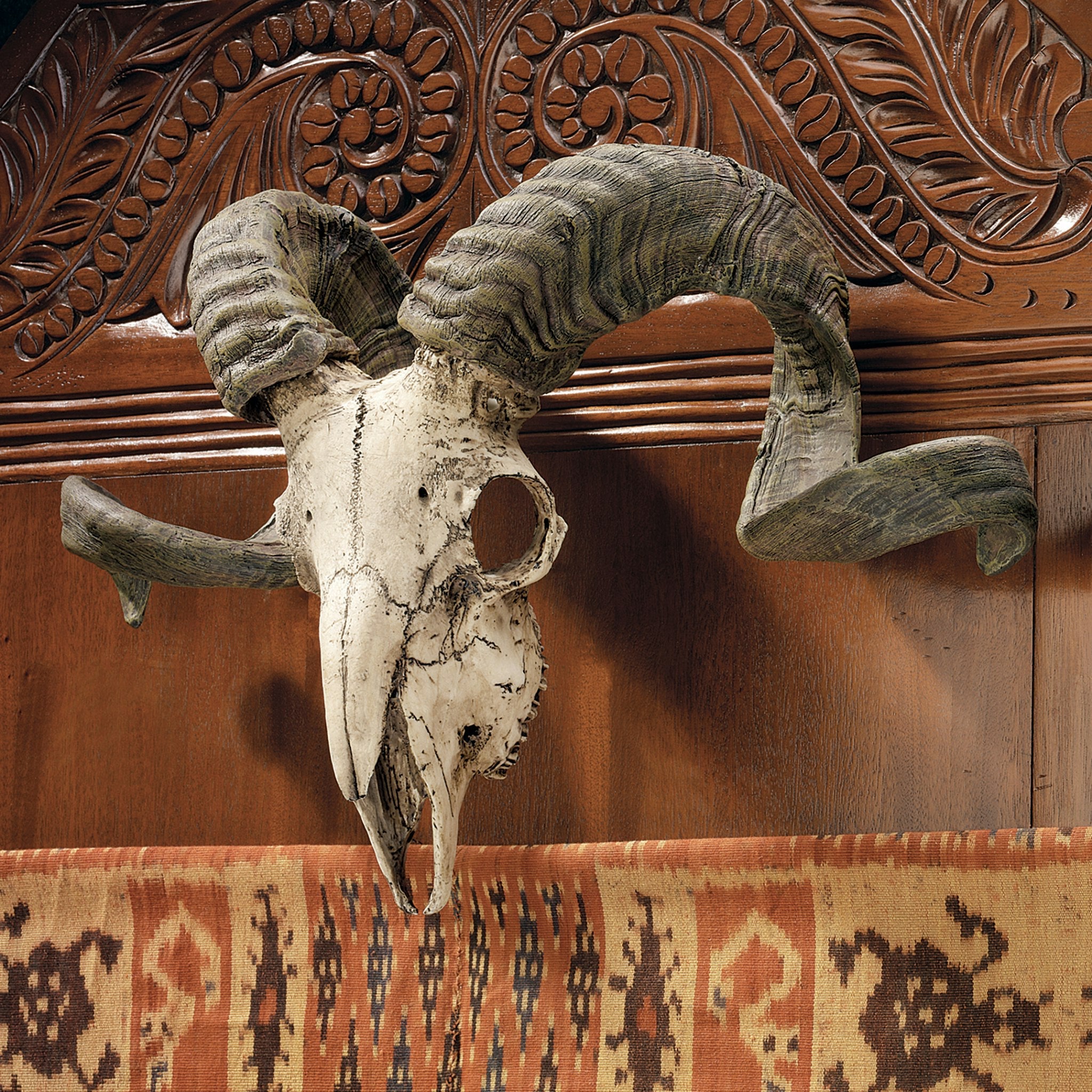 Corsican Ram Skull and Horns Wall Trophy - Tuesday Morning - Wall Art