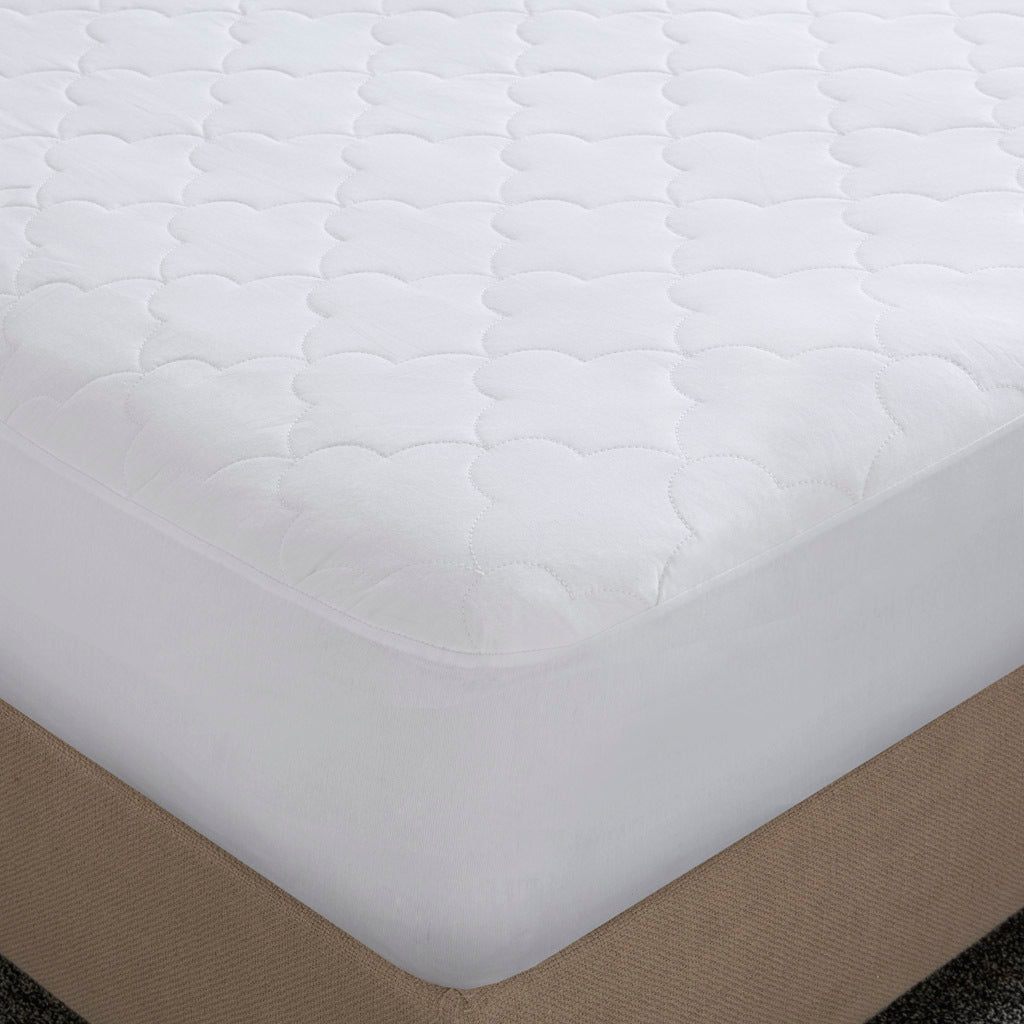 Cotton Percale Quilted Mattress Pad - Tuesday Morning - Mattress Pads & Protectors