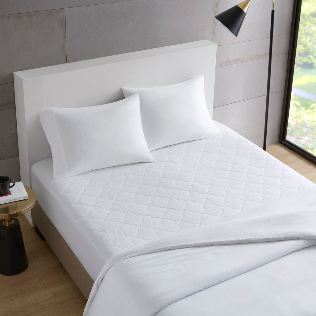 Cotton Percale Quilted Mattress Pad - Tuesday Morning - Mattress Pads & Protectors