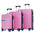 Hardshell Luggage Sets 3 pcs Contrast Color Suitcase with Spinner Wheels and TSA Lock