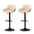 34''-42''H Functional Adjustable Swivel Bar Stools Set of 2