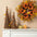 24" Fall Rattan Berries and Maple Leaves Table Tree Set of 2