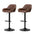 34''-42''H Functional Adjustable Swivel Bar Stools Set of 2